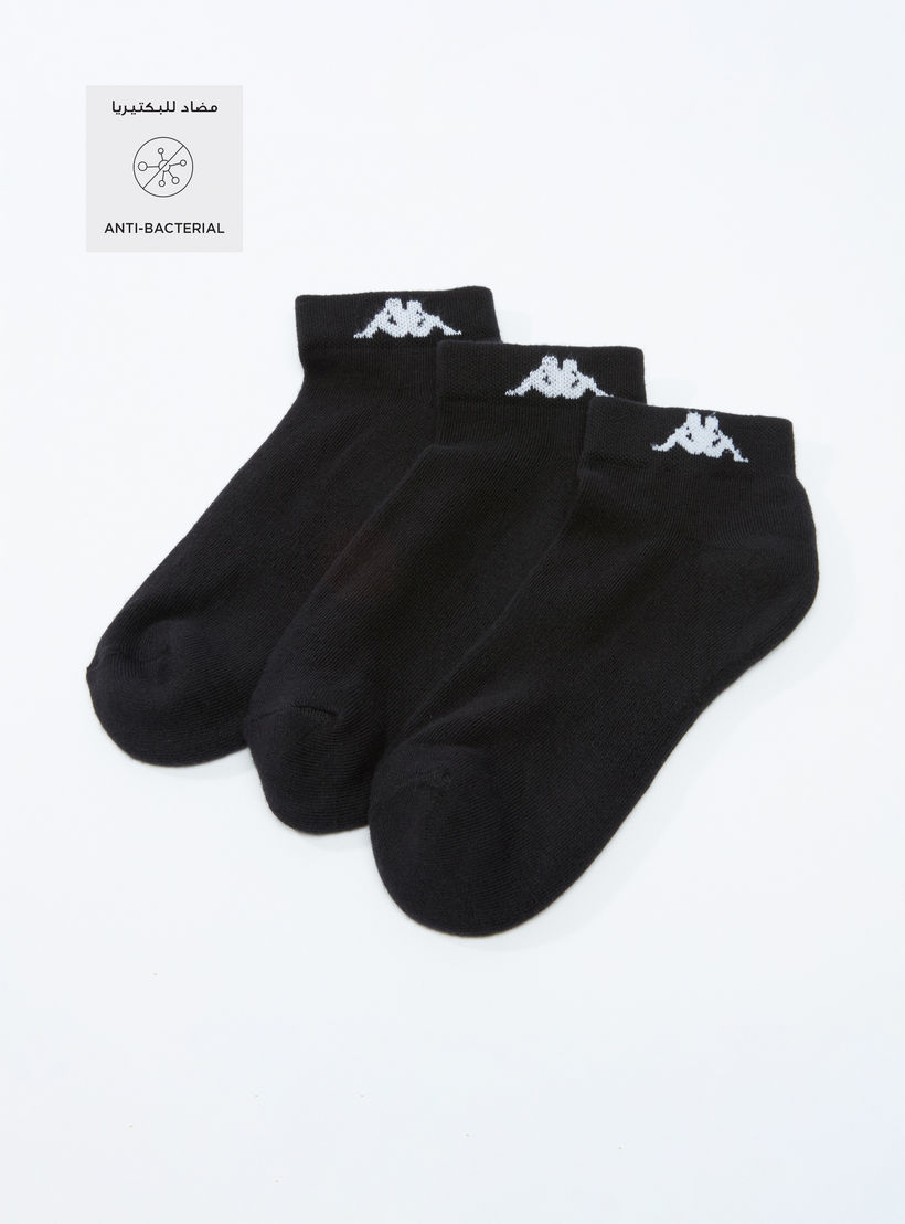Set of 3 - Kappa Textured Ankle Length Socks-sports-men-accessories-image-2