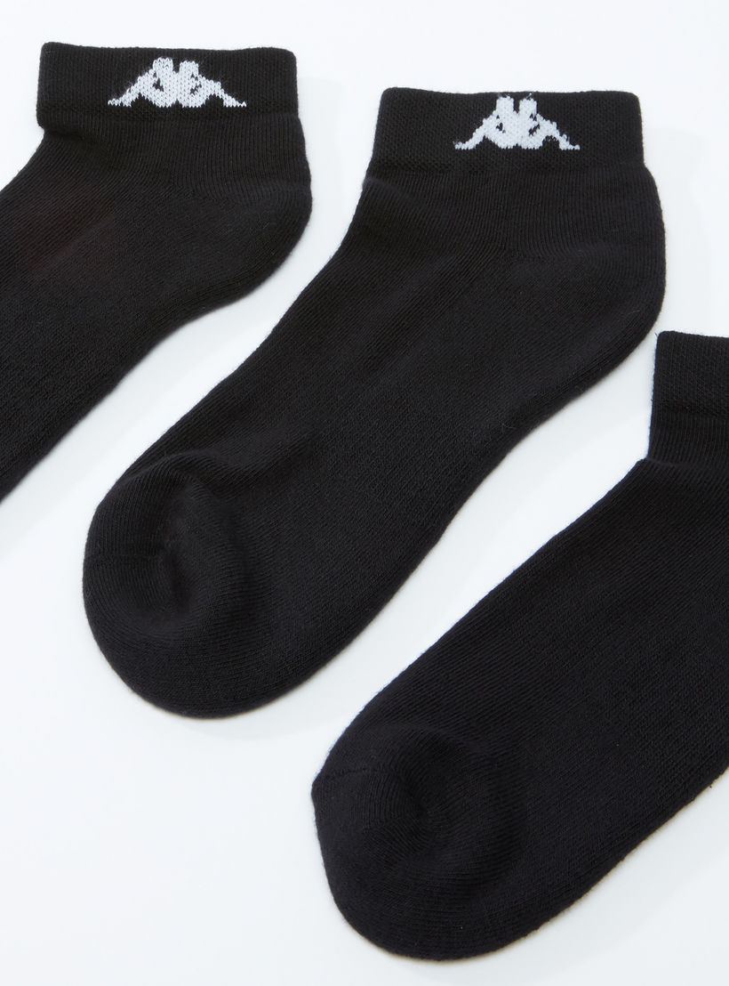 Set of 3 - Kappa Textured Ankle Length Socks-sports-men-accessories-image-3