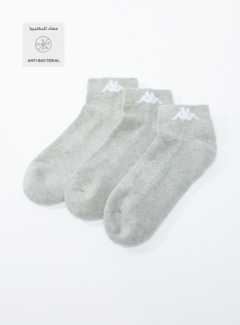 Set of 3 - Kappa Textured Ankle Length Socks-sports-men-accessories-image-2