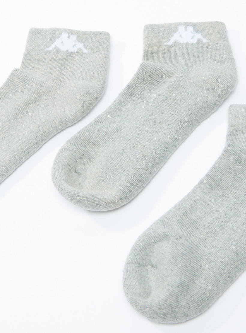 Set of 3 - Kappa Textured Ankle Length Socks-sports-men-accessories-image-3