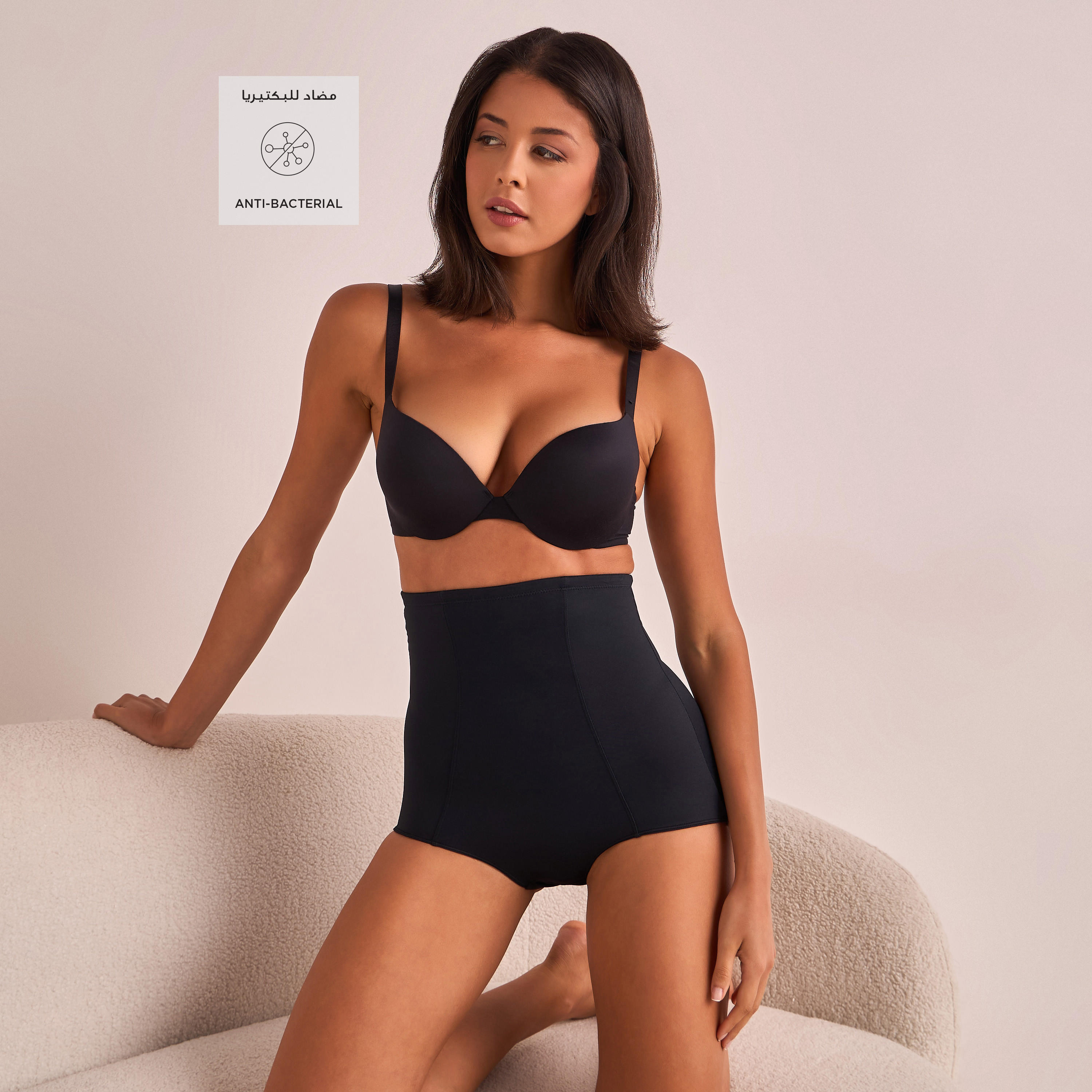 Splash Intimates High Waist Shaping Briefs with Antibacterial Protection-women-clothing-lingerie-shapewear-image-2