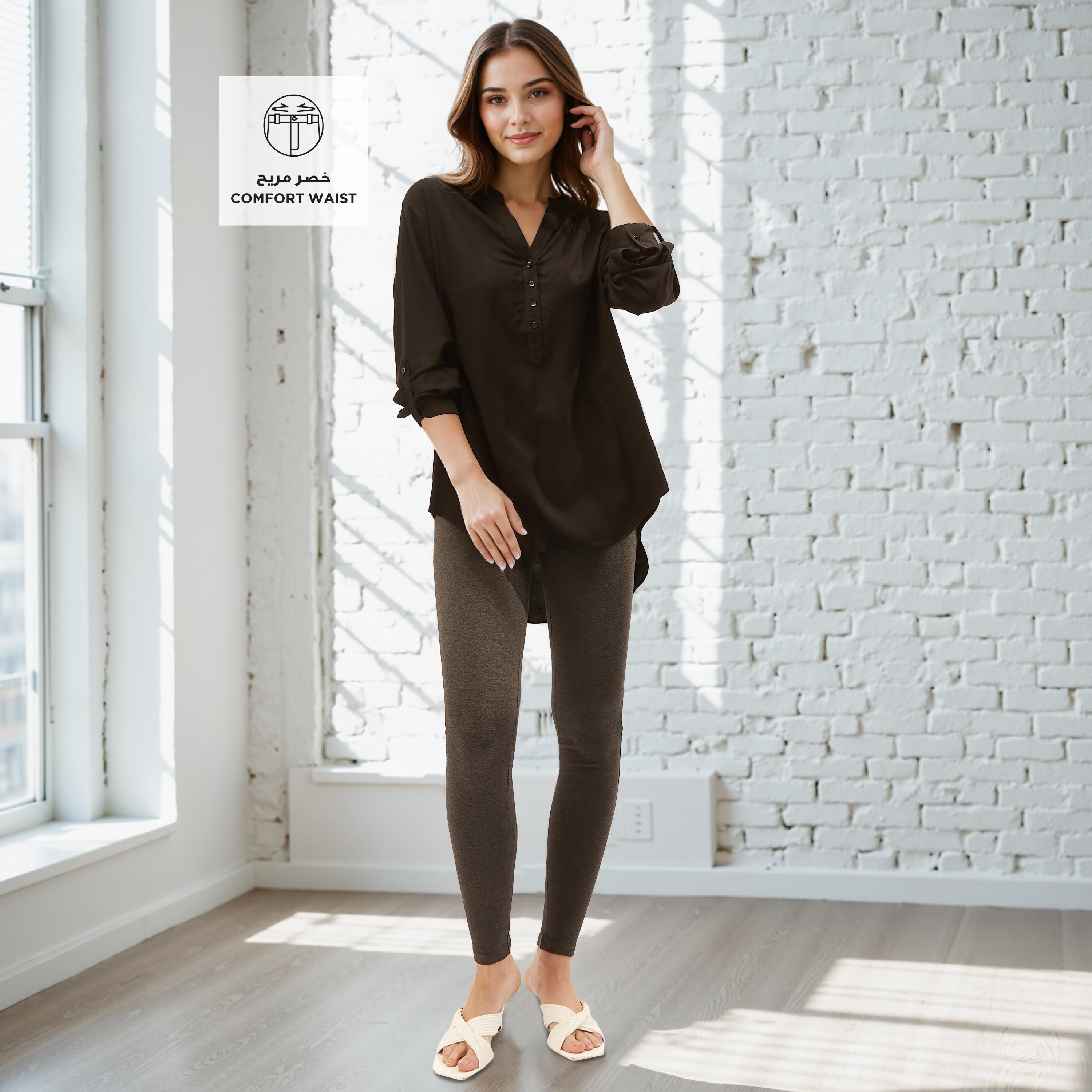 بنطلون ليقنز طويل بخصر مطّاطي-women-clothing-bottoms-leggings-image-2