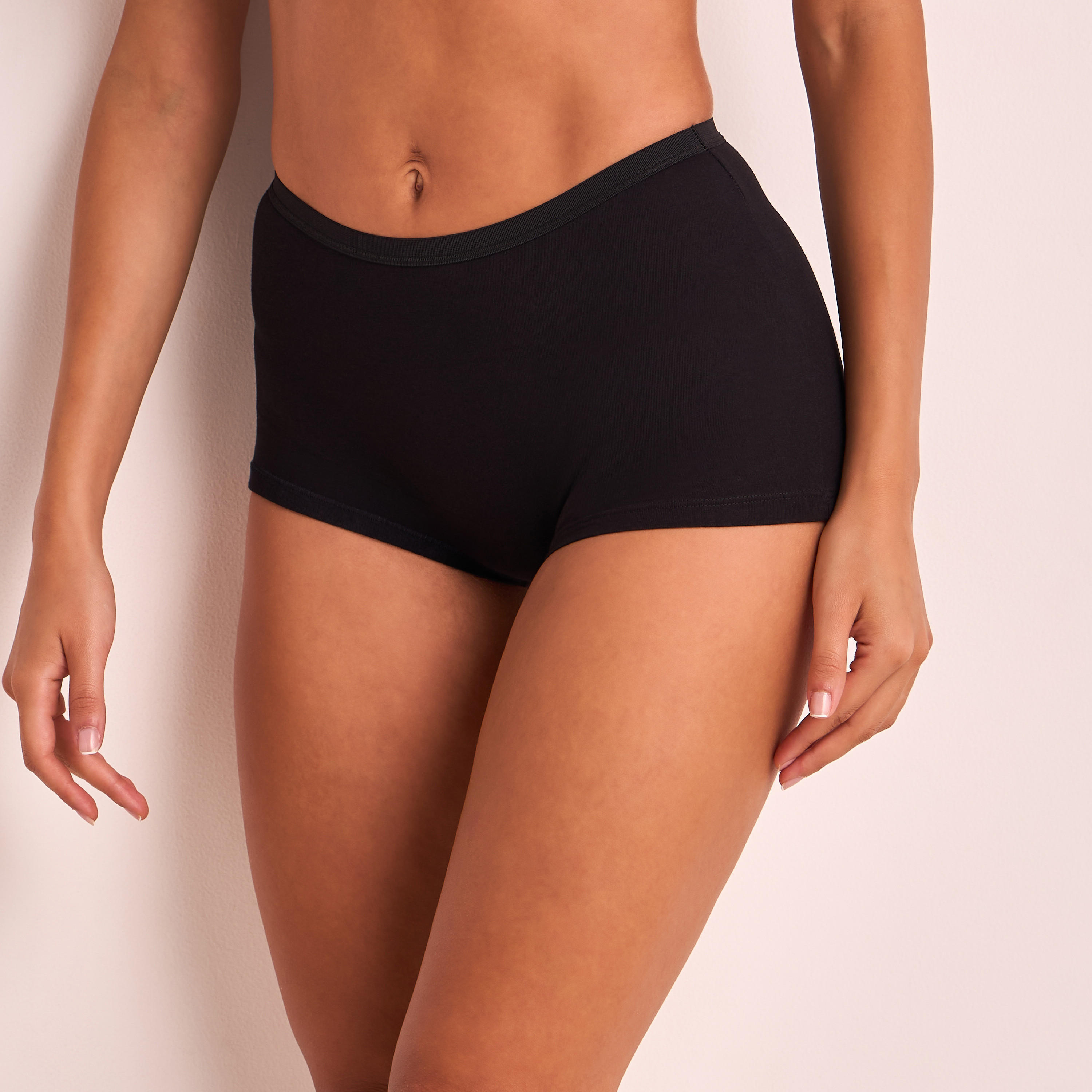 Set of 5 - Bow Applique Briefs with Elasticised Waistband-women-clothing-lingerie-panties-image-2