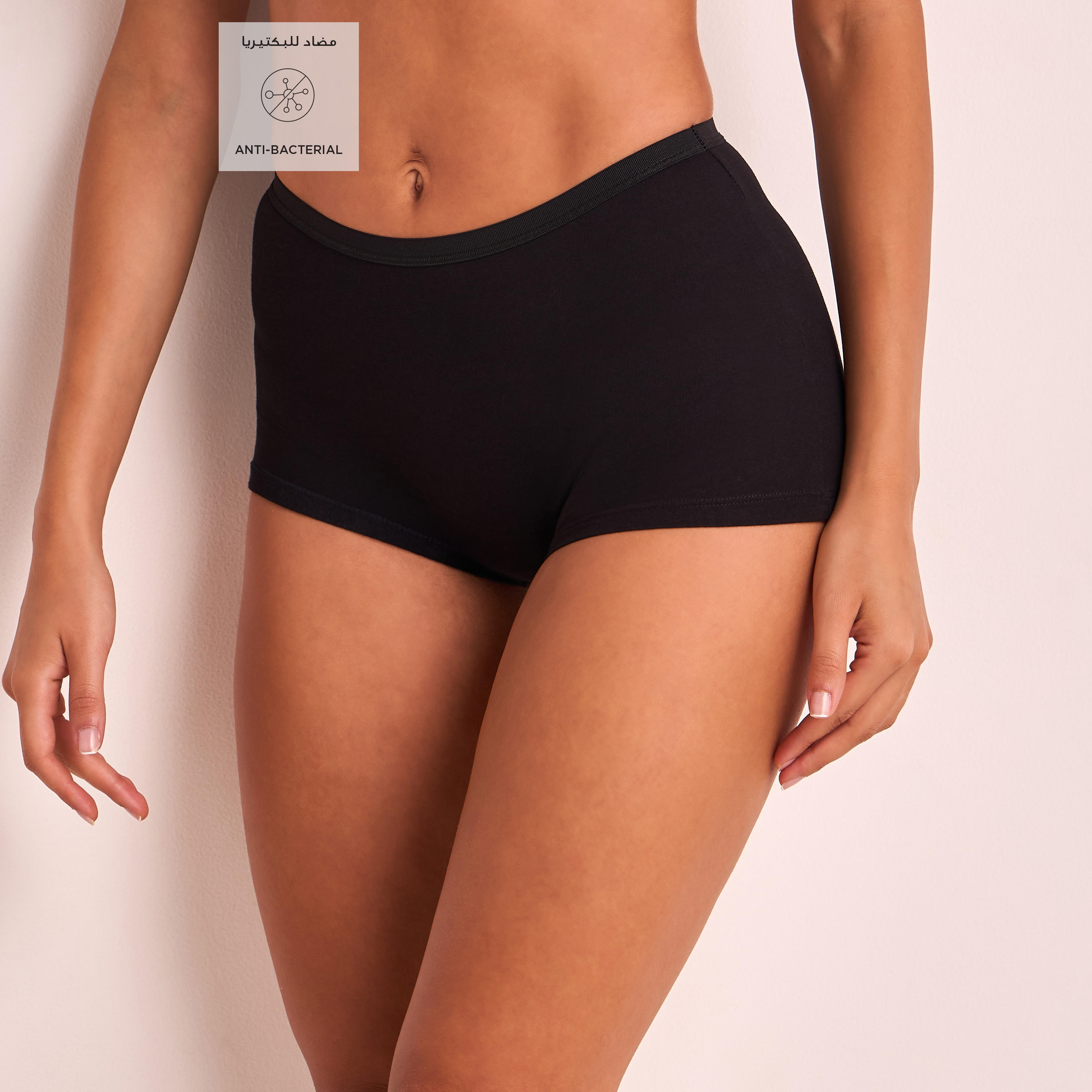 Set of 5 - Bow Applique Briefs with Elasticised Waistband and Antibacterial Protection-women-clothing-lingerie-panties-image-2