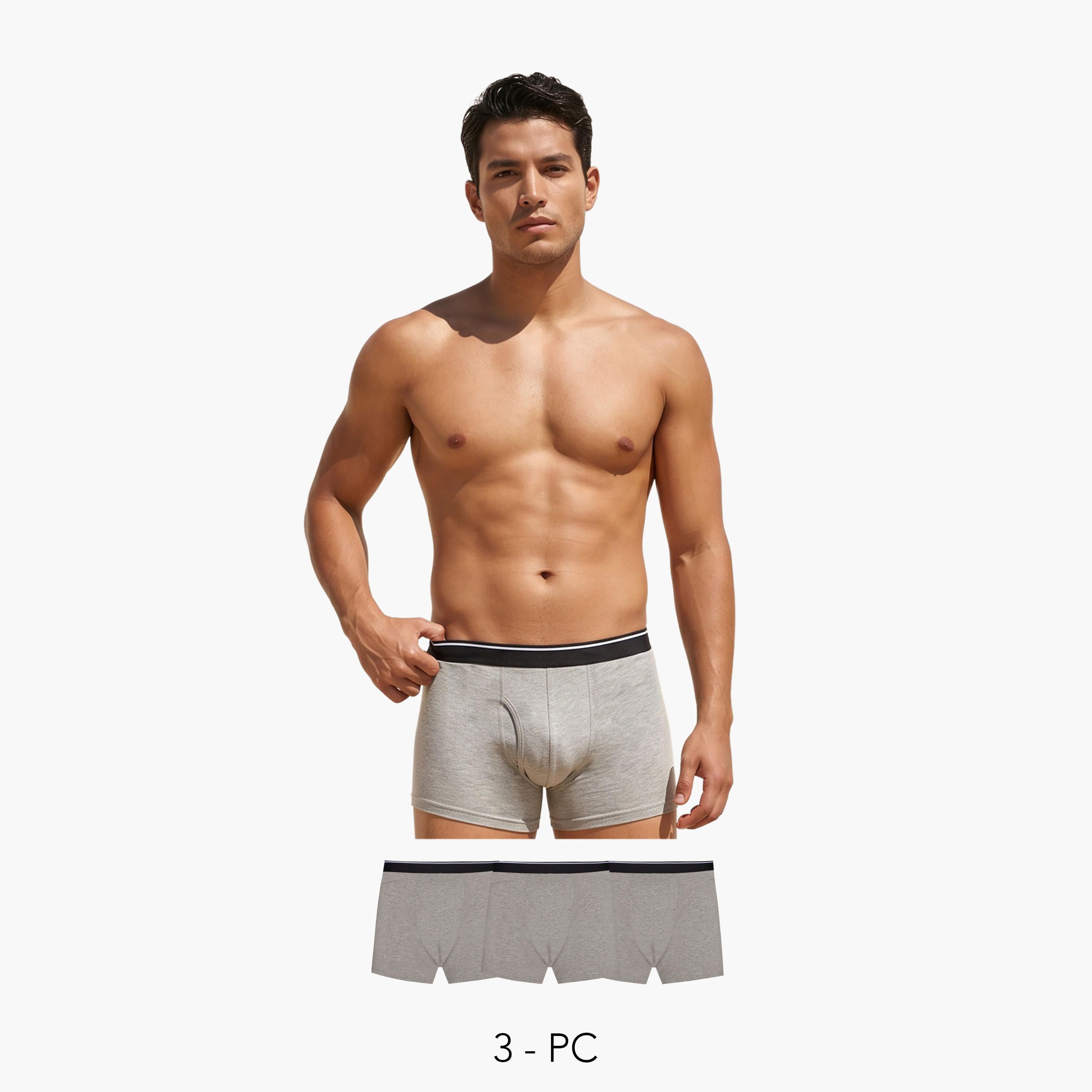 طقم سراويل ترانك 3 قطع بخصر مطّاطي-men-clothing-innerwear-underwear-image-1