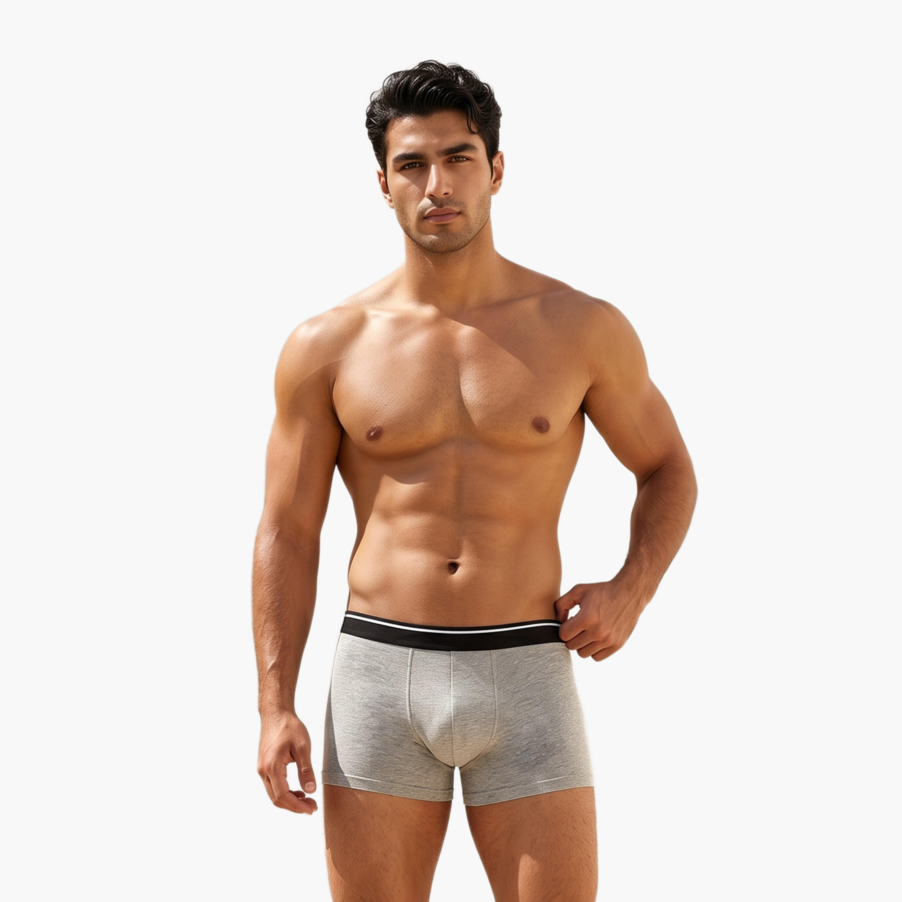 طقم سراويل ترانك 3 قطع بخصر مطّاطي-men-clothing-innerwear-underwear-image-3
