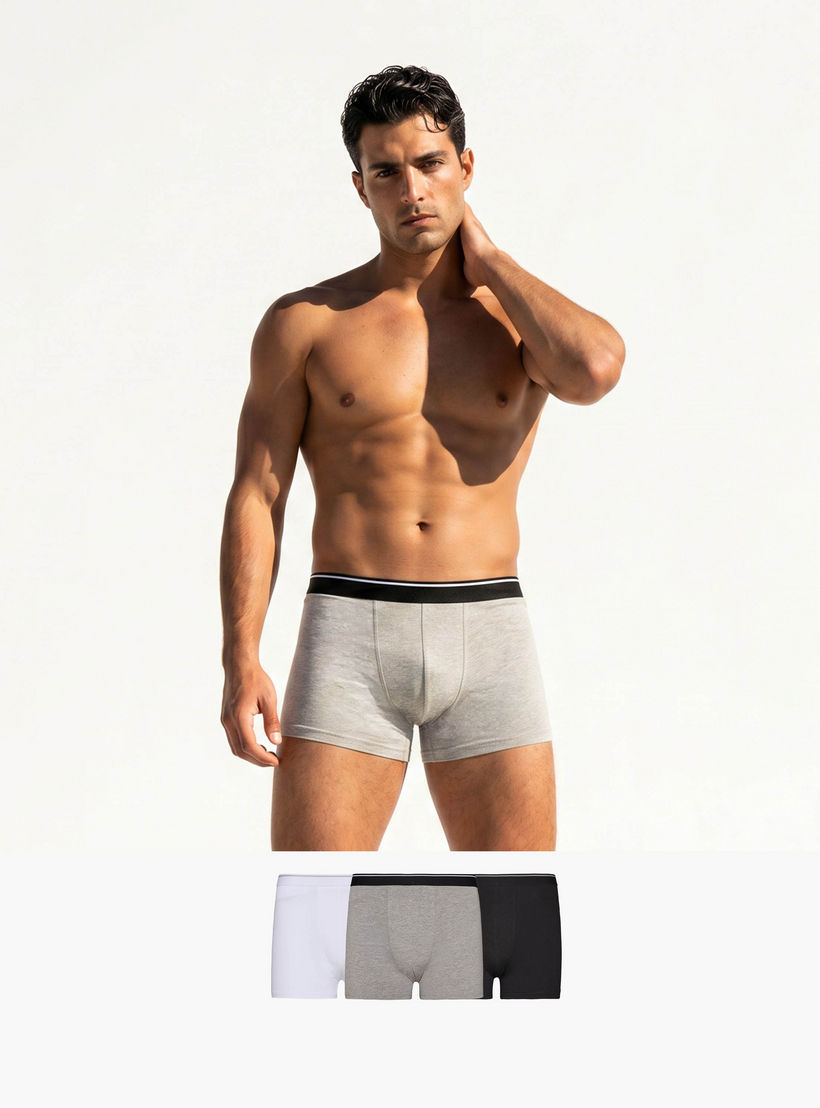 طقم سراويل ترانك 3 قطع بخصر مطّاطي-men-clothing-innerwear-underwear-image-1