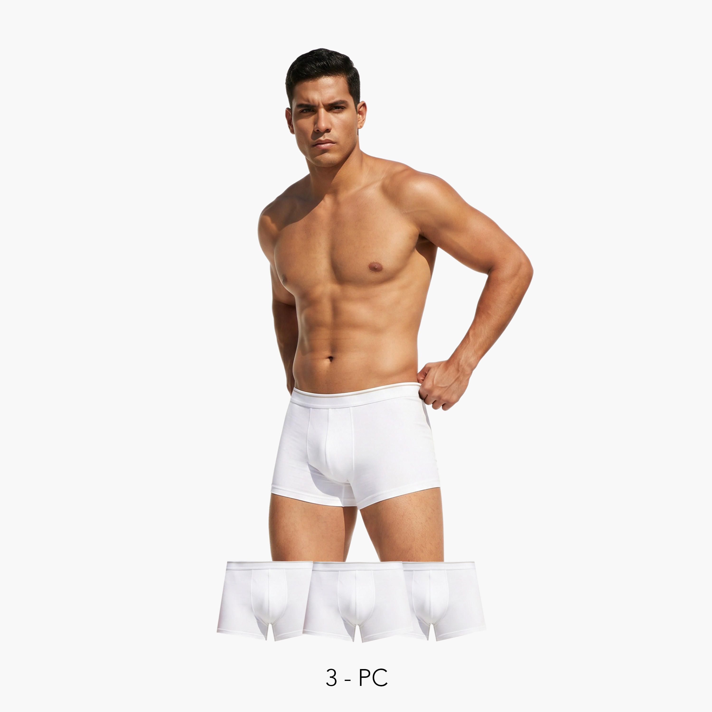 طقم سراويل ترانك 3 قطع بخصر مطّاطي-men-clothing-innerwear-underwear-image-1