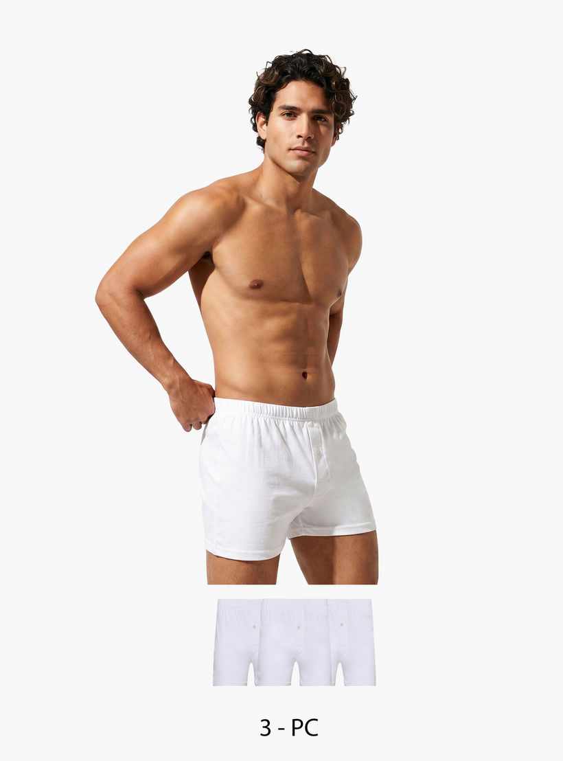 Set of 3 - Trunks with Elasticised Waistband-men-clothing-innerwear-underwear-image-1