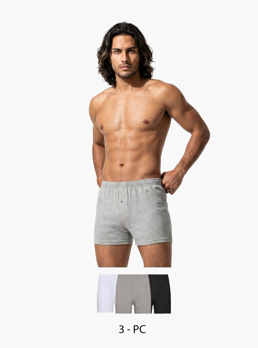 طقم سراويل ترانك 3 قطع بخصر مطّاطي-men-clothing-innerwear-underwear-image-1