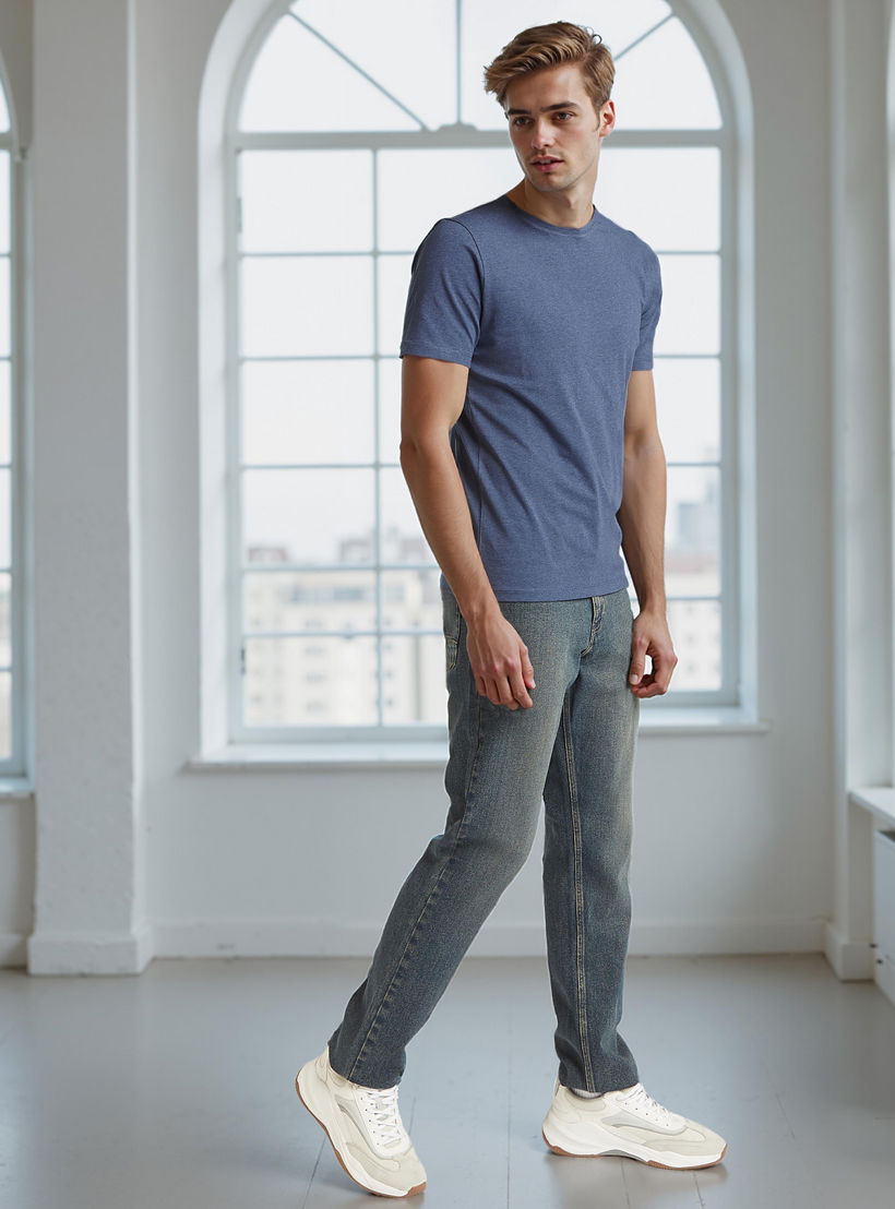 Full Length Solid Jeans with Pocket Detail and Belt Loops-men-clothing-bottoms-jeans-image-2