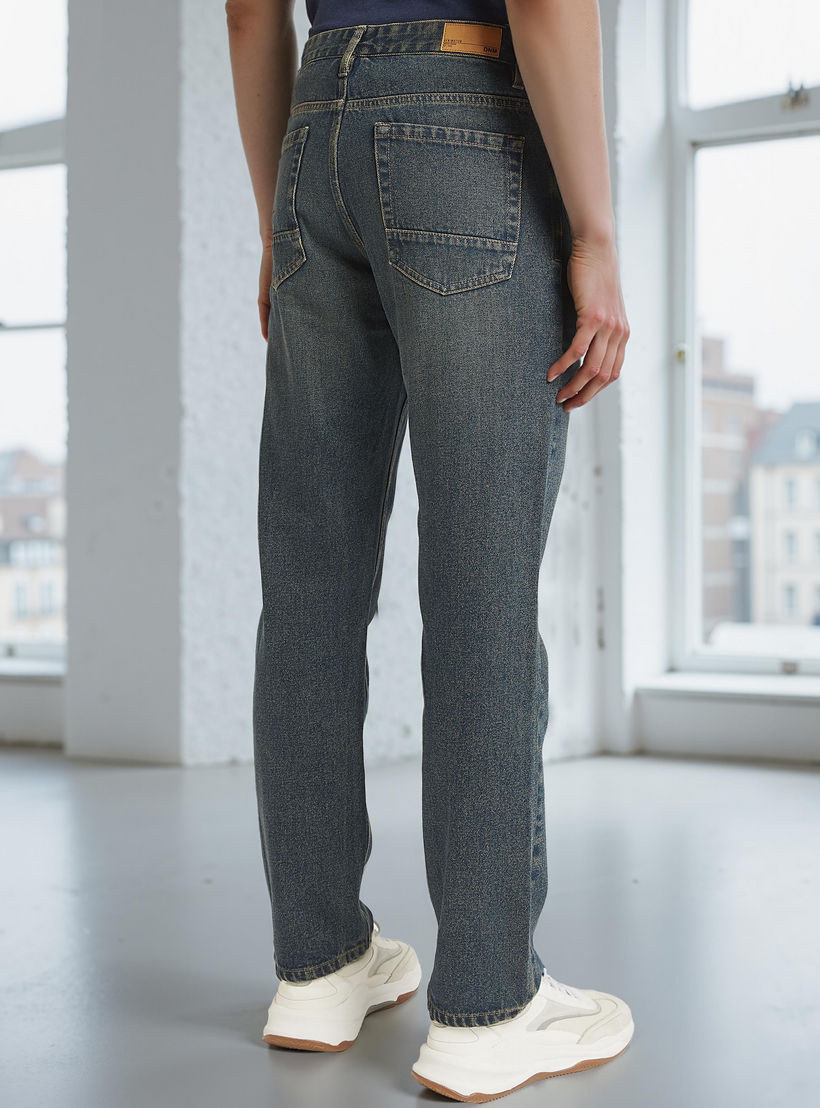 Full Length Solid Jeans with Pocket Detail and Belt Loops-men-clothing-bottoms-jeans-image-4