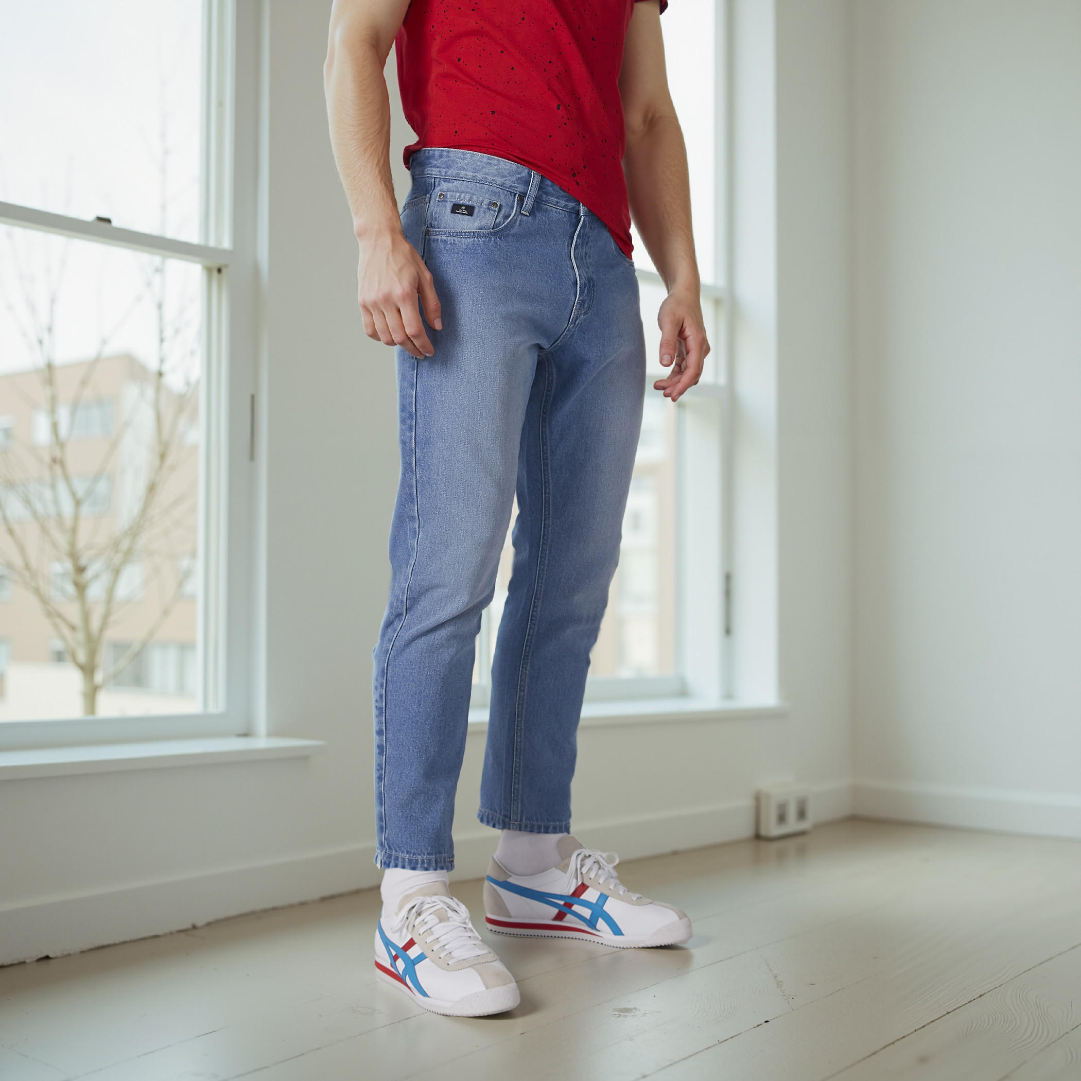 Pocket Detail Jeans with Button Closure-men-clothing-bottoms-jeans-image-3