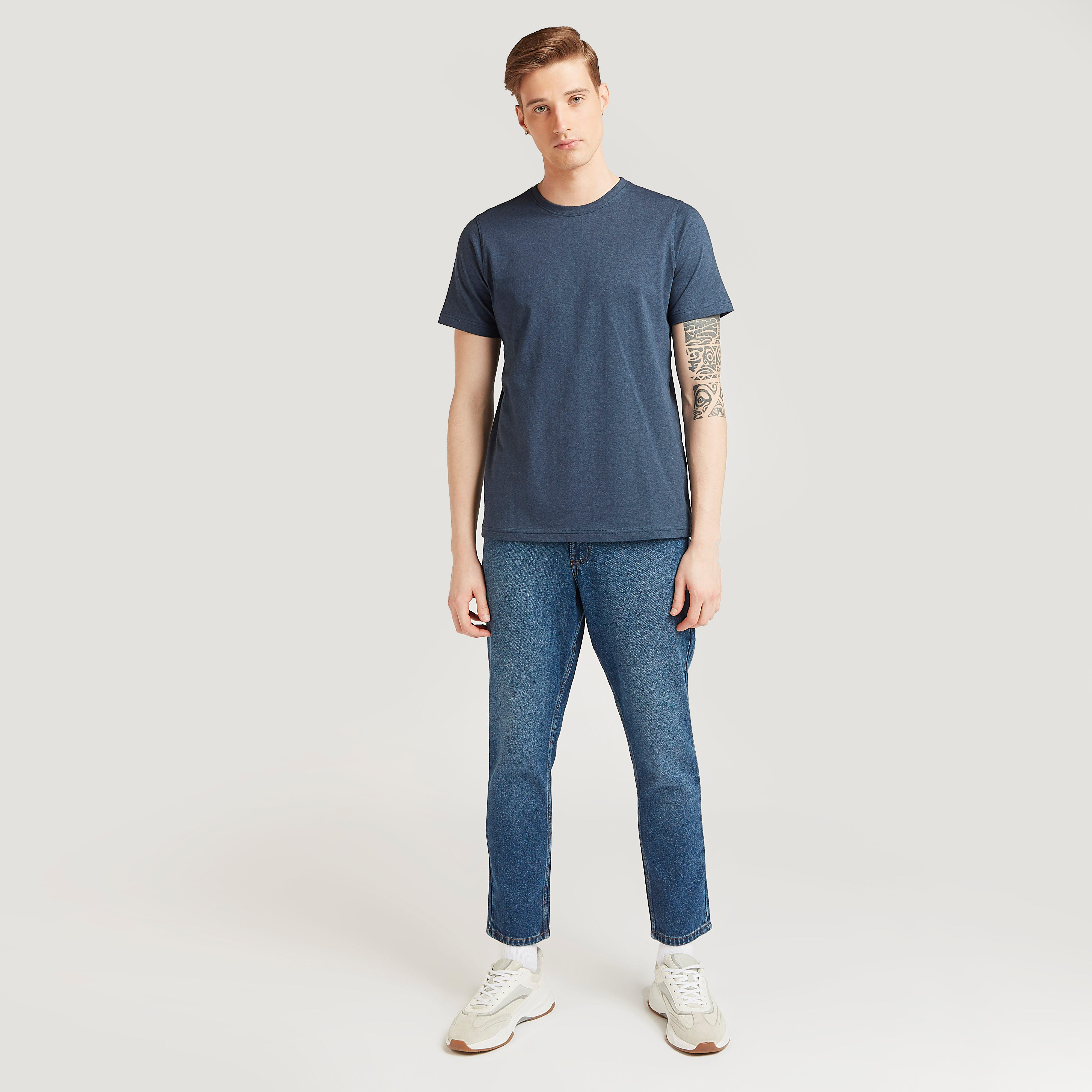 Full Length Solid Jeans with Pocket Detail and Belt Loops-men-clothing-bottoms-jeans-image-2