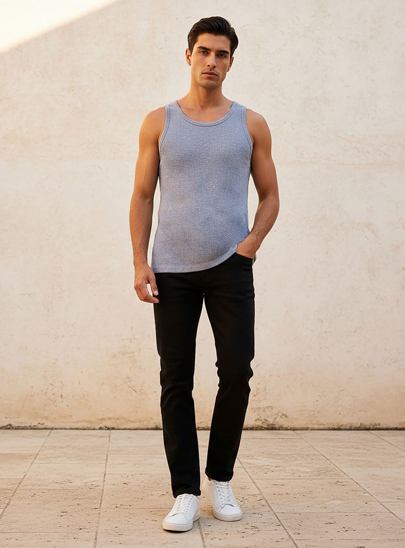 Textured Sleeveless Scoop Neck Vest-men-clothing-tshirtsandpolos-vests-image-3