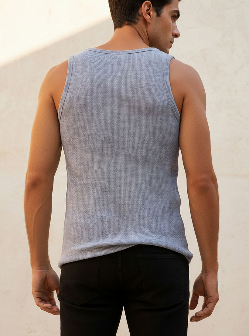 Textured Sleeveless Scoop Neck Vest-men-clothing-tshirtsandpolos-vests-image-4