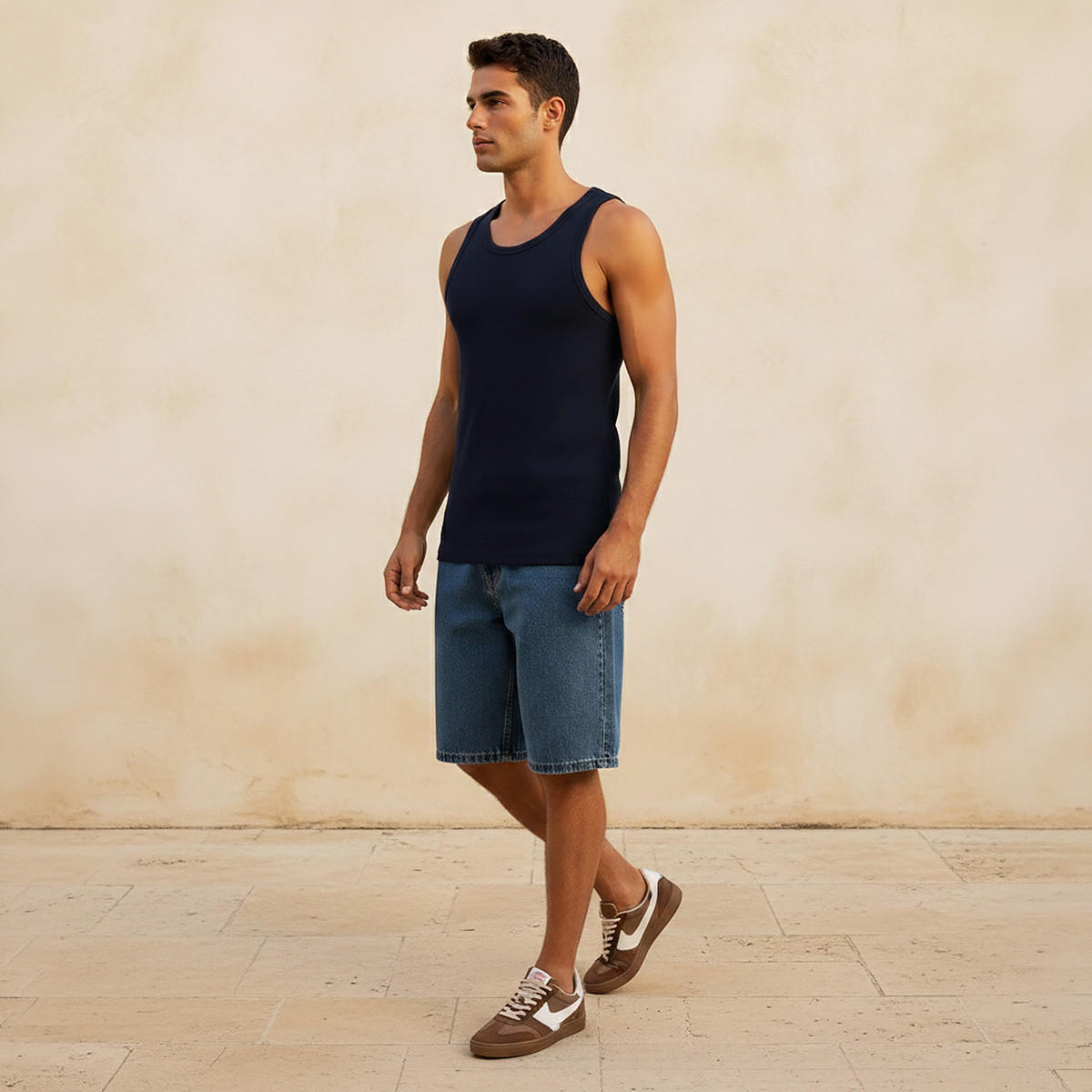 فيست بارز الملمس دون أكمام بياقة عميقة-men-clothing-tshirtsandpolos-vests-image-3