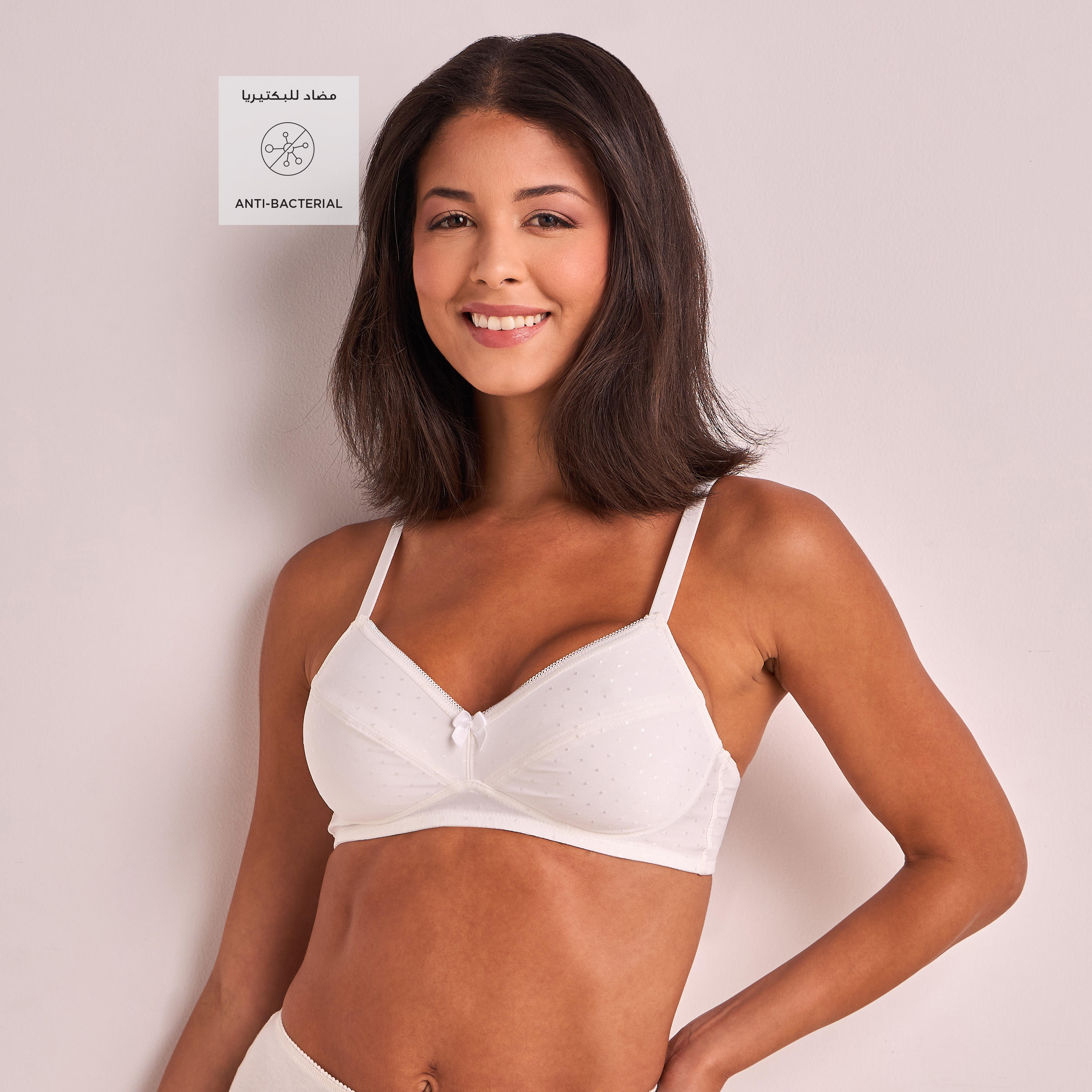 Splash Intimates Polka Dot Jacquard Basic Bra-women-clothing-lingerie-bras-image-2
