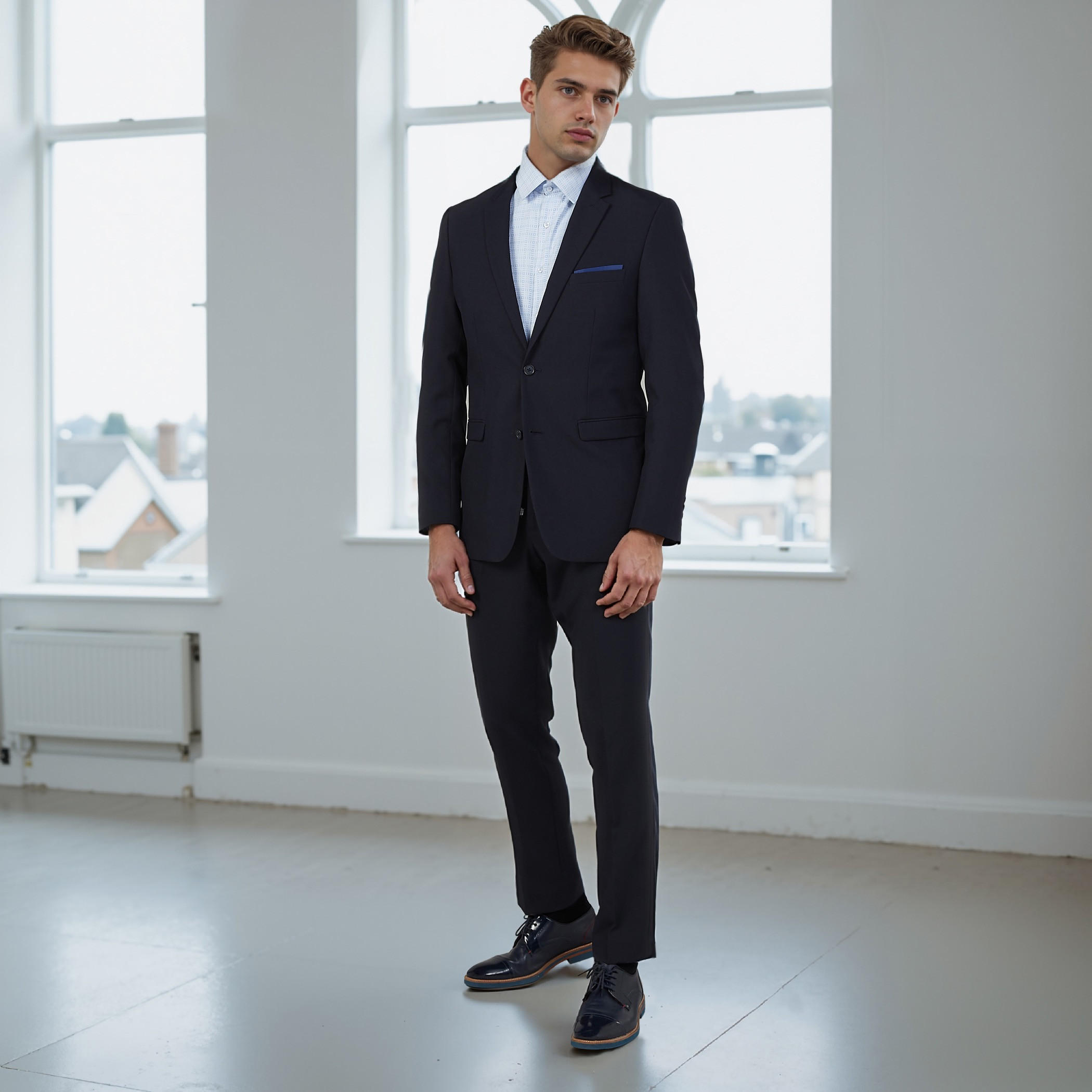 بنطلون سادة طويل بجيوب وحلقات للحزام-men-clothing-bottoms-trousersandchinos-trousers-image-2