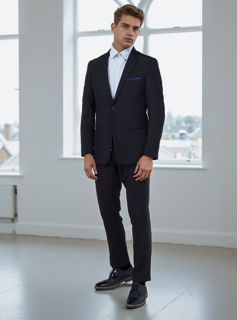 بنطلون سادة طويل بجيوب وحلقات للحزام-men-clothing-bottoms-trousersandchinos-trousers-image-2