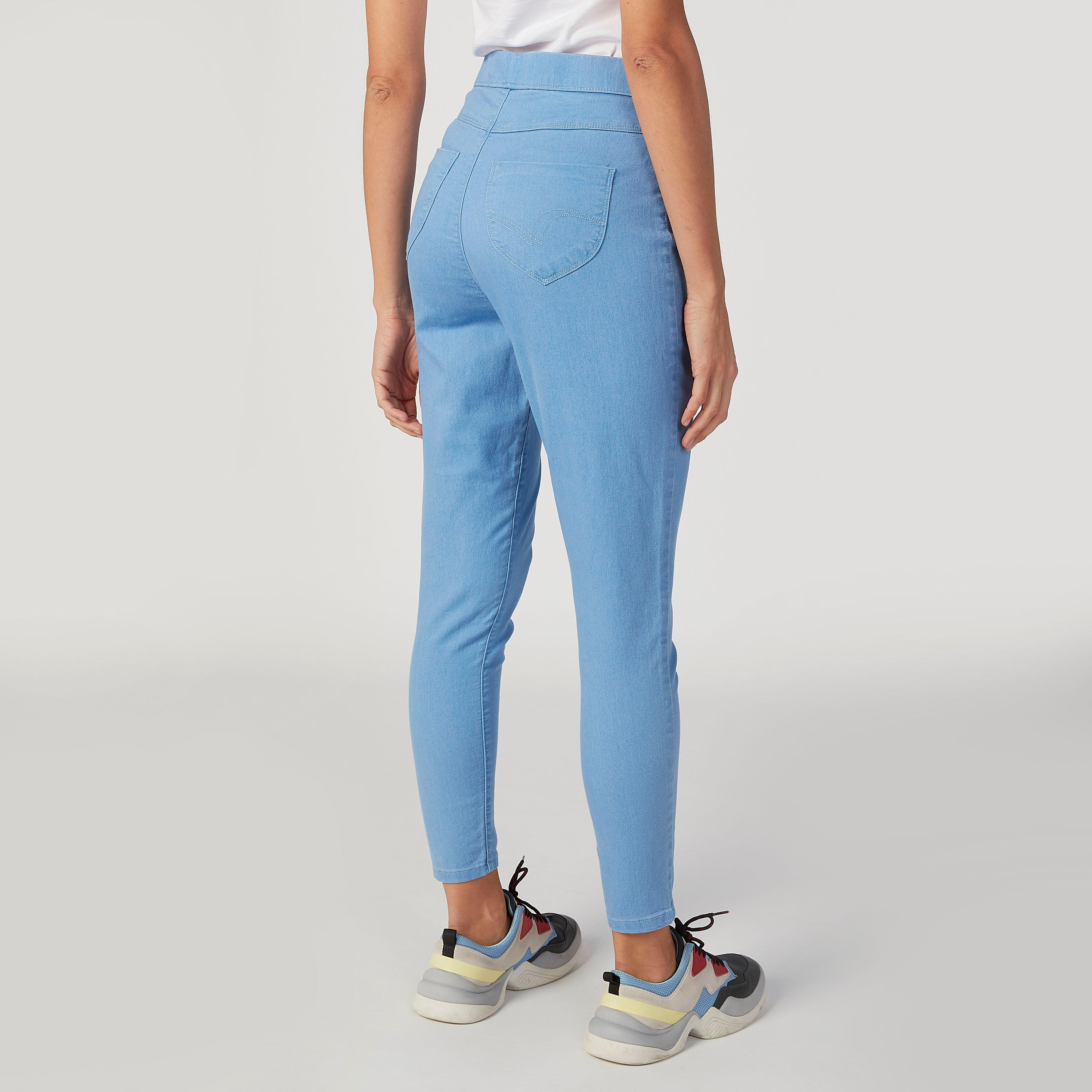 Lee Cooper Plain Jeggings with Pocket Detail and Elasticised Waistband-women-clothing-bottoms-leggings-image-21