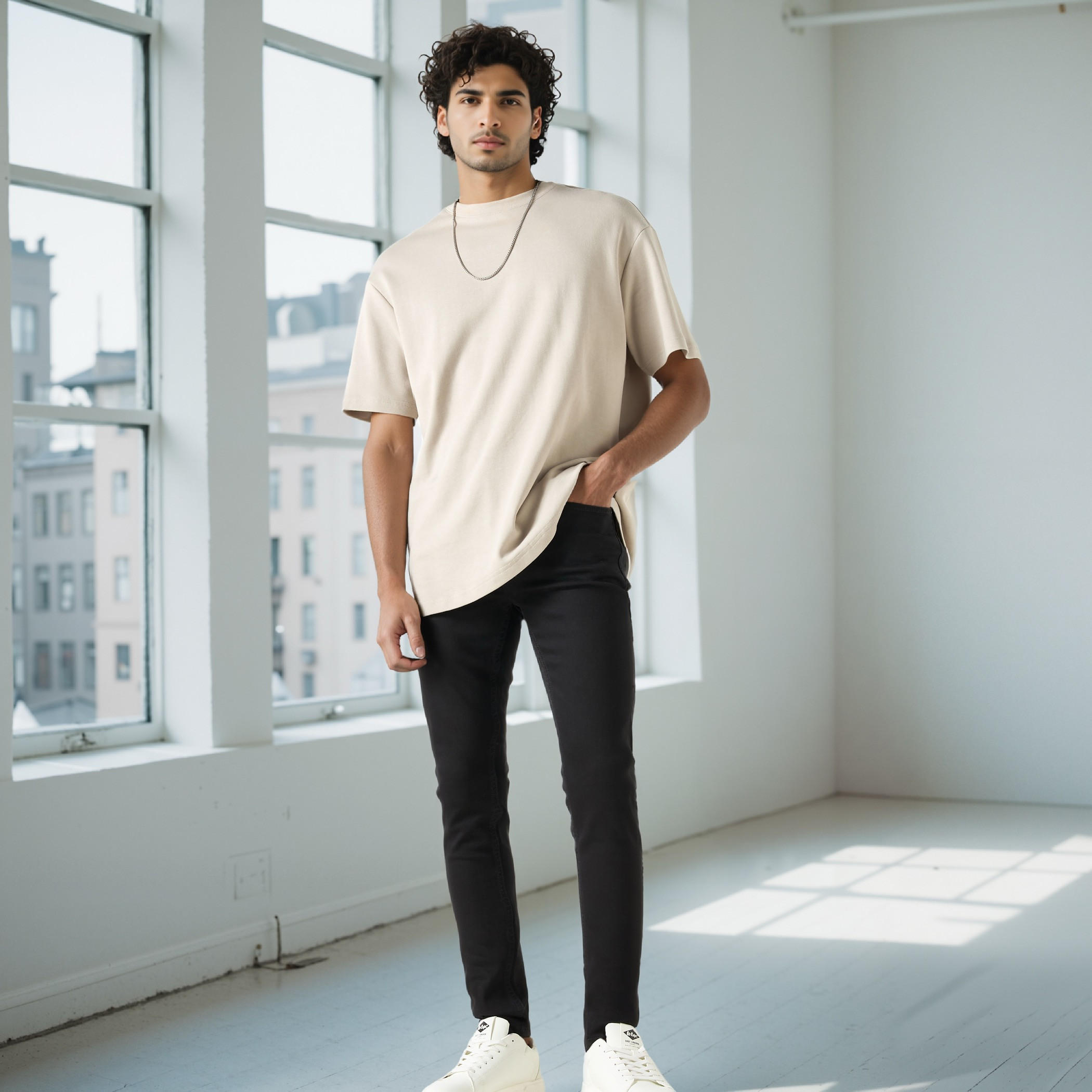 بنطلون جينز بقصة سكيني وجيوب من لي كوبر-men-clothing-bottoms-jeans-image-2