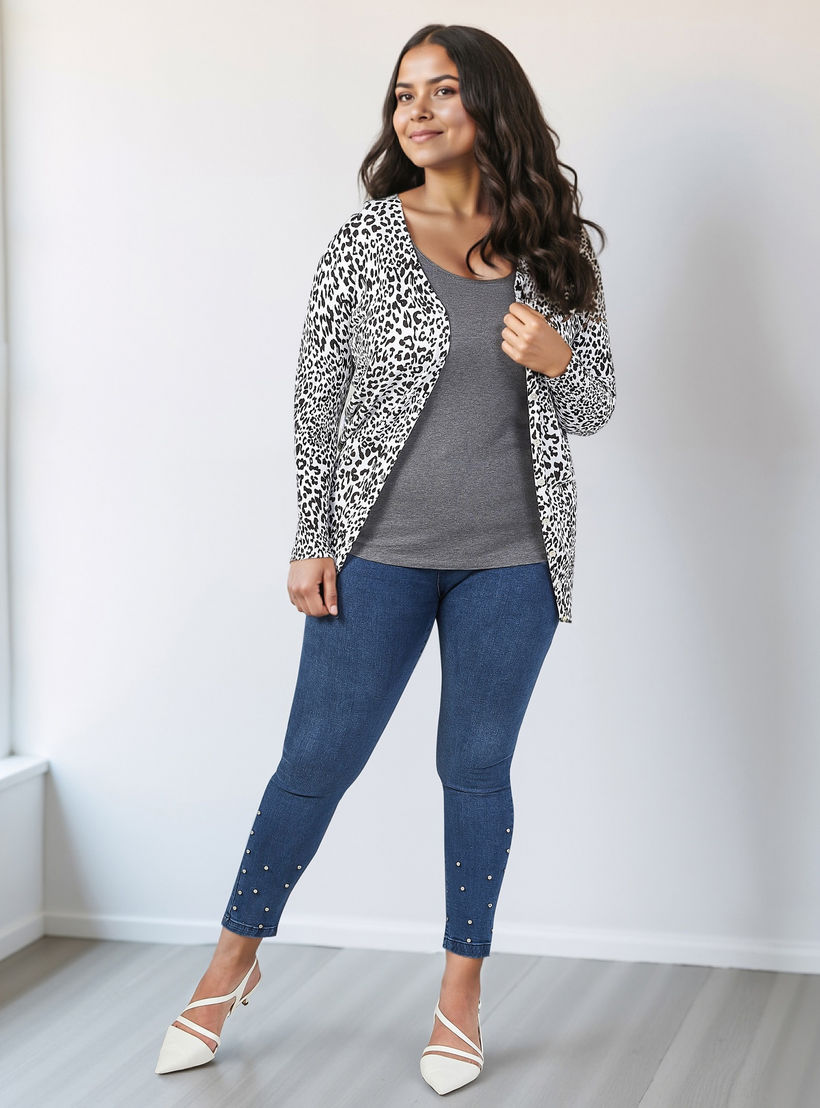 Plus Size Plain Vest with Scoop Neck and Spaghetti Straps-women-clothing-tshirts-image-2