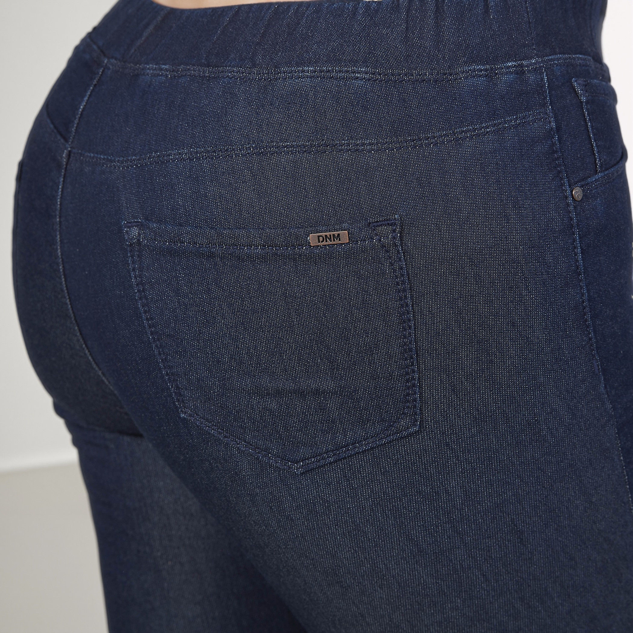 Plus Size Plain Jeggings with Elasticised Waistband and Pocket Detail-women-clothing-bottoms-leggings-image-5