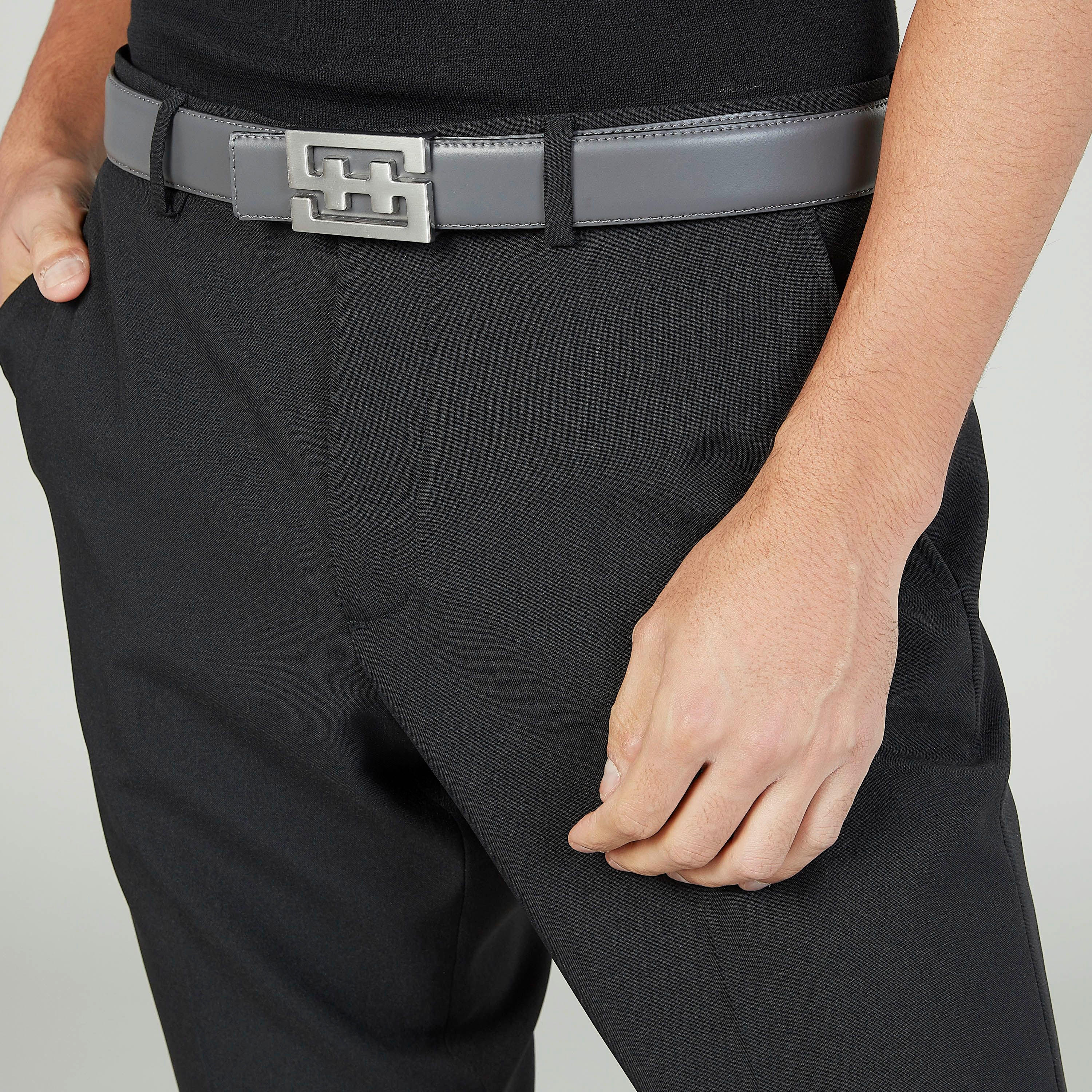 Plain Leather Waist Belt with Clamp Buckle-men-beltsandwallets-belts-image-2