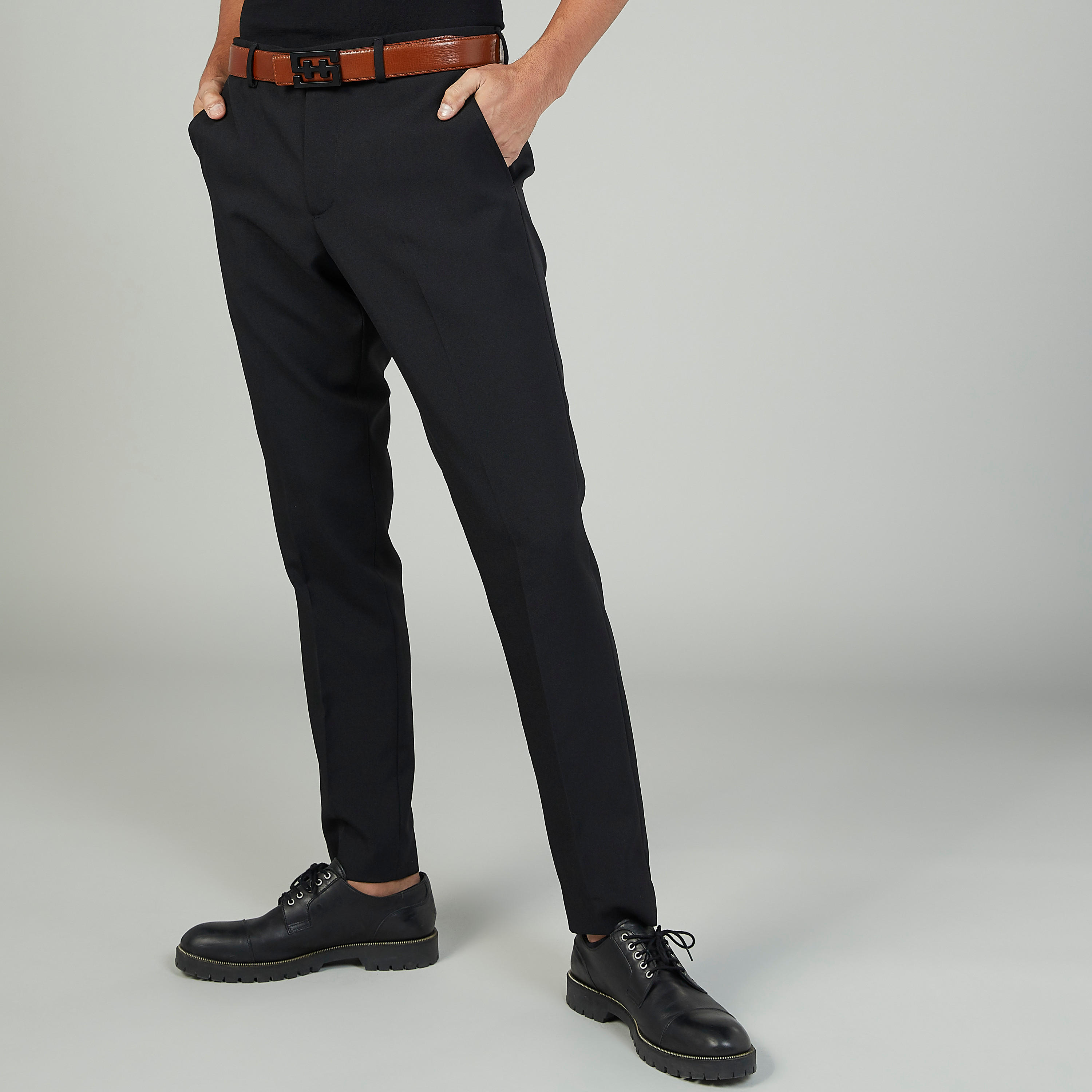 حزام جلد سادة بإزيم  دبوس للإغلاق-men-beltsandwallets-belts-image-2