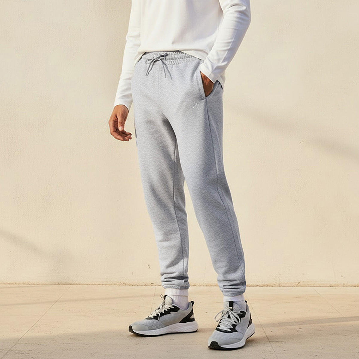 Kappa Regular Fit Pants with Drawstring Closure & Pocket Detail-men-clothing-sportswearandactivewear-bottoms-joggers-image-1