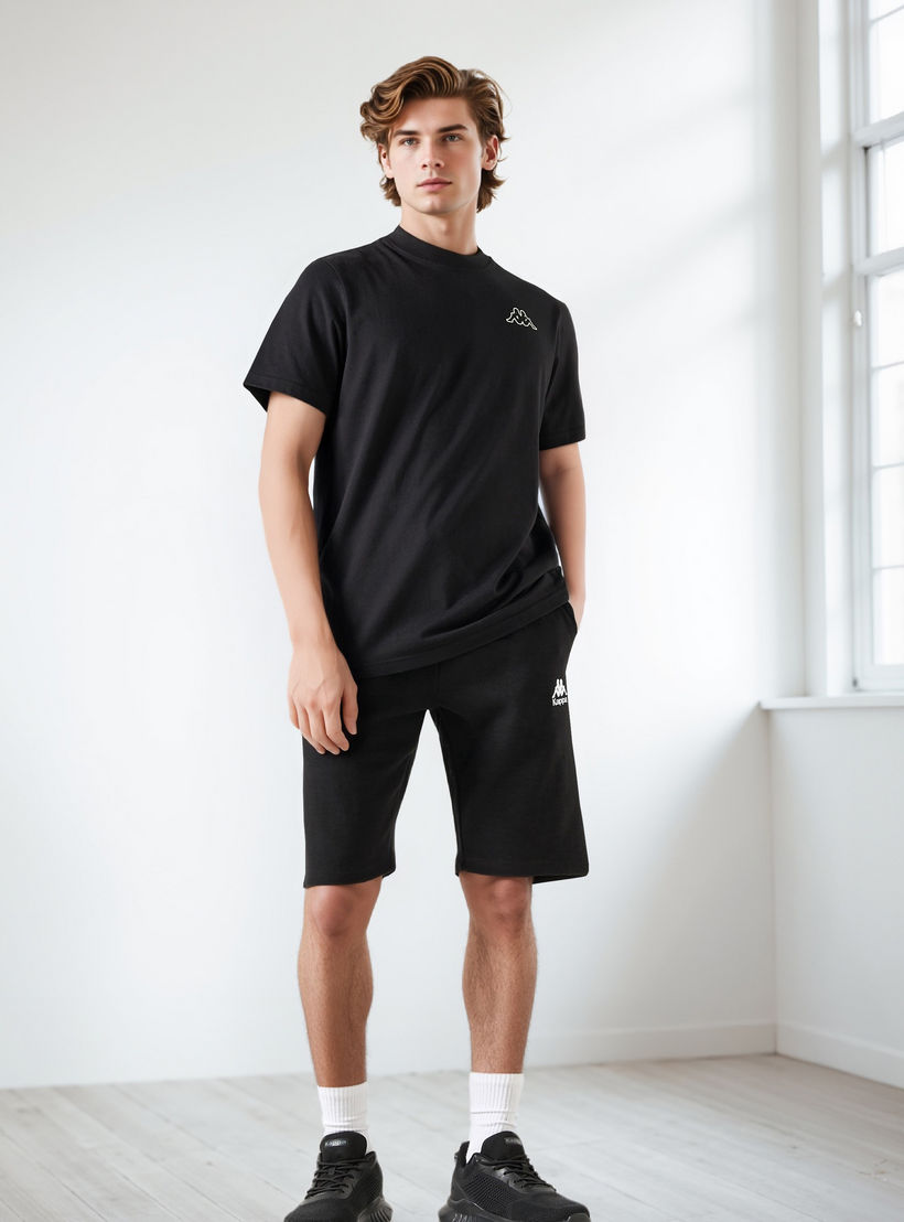 شورت بقصة عادية ورباط إغلاق وتفاصيل جيوب من كابا-men-clothing-bottoms-shorts-image-2