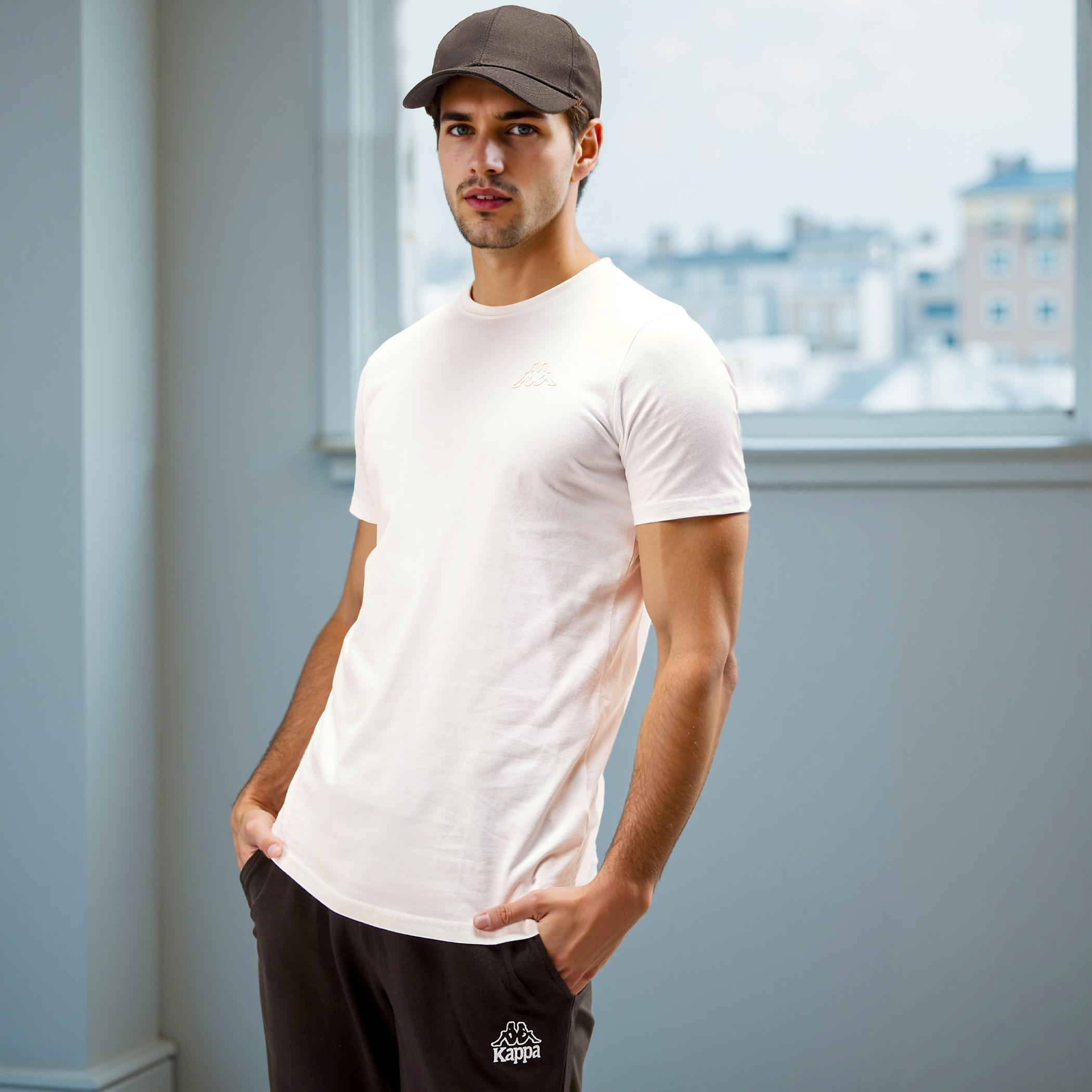Kappa Relaxed Fit Crew Neck T-shirt with Short Sleeves-men-clothing-sportswearandactivewear-tshirtsandpolos-image-1