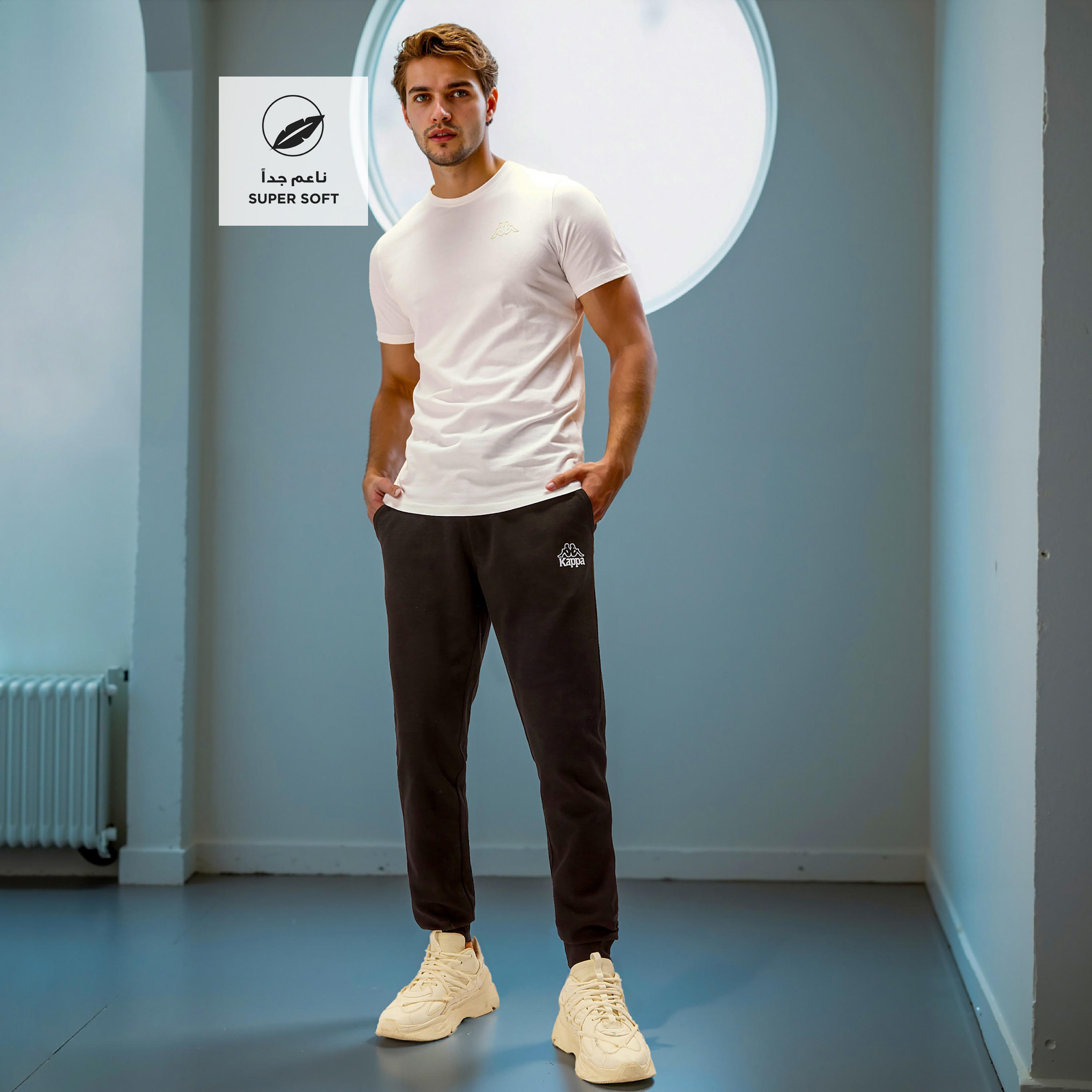 Kappa Relaxed Fit Crew Neck T-shirt with Short Sleeves-men-clothing-sportswearandactivewear-tshirtsandpolos-image-2