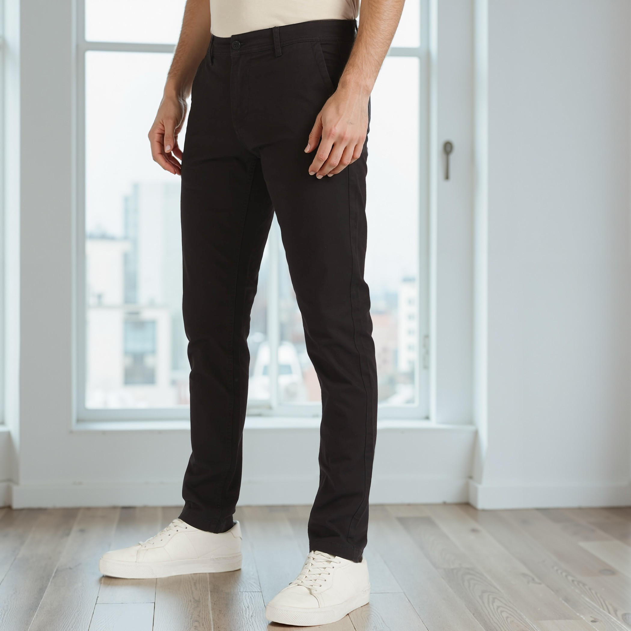 Slim Fit Chinos with Pockets and Button Closure-PROMO_SP_SA_2FOR99_110625-image-1