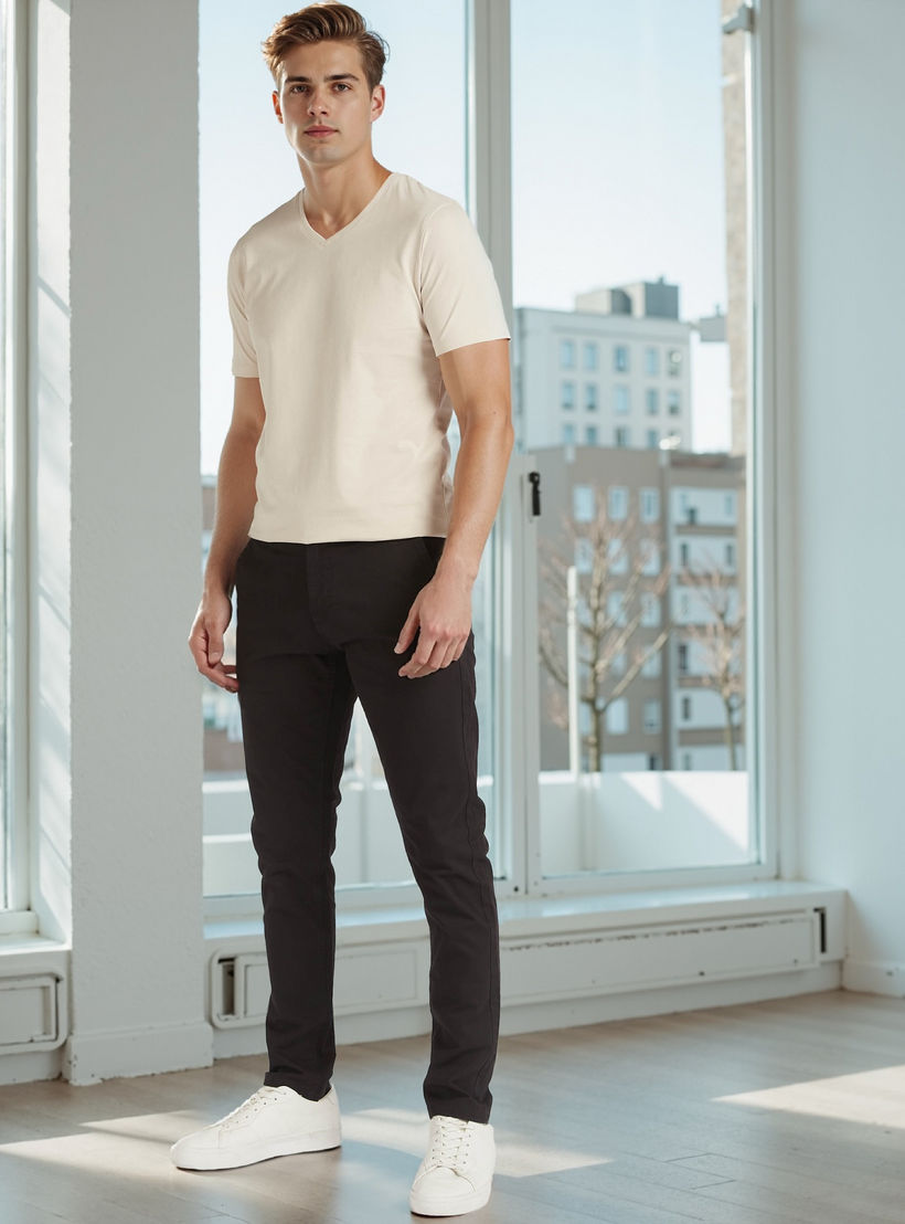 Slim Fit Chinos with Pockets and Button Closure-PROMO_SP_AE_2FOR99_110625-image-2