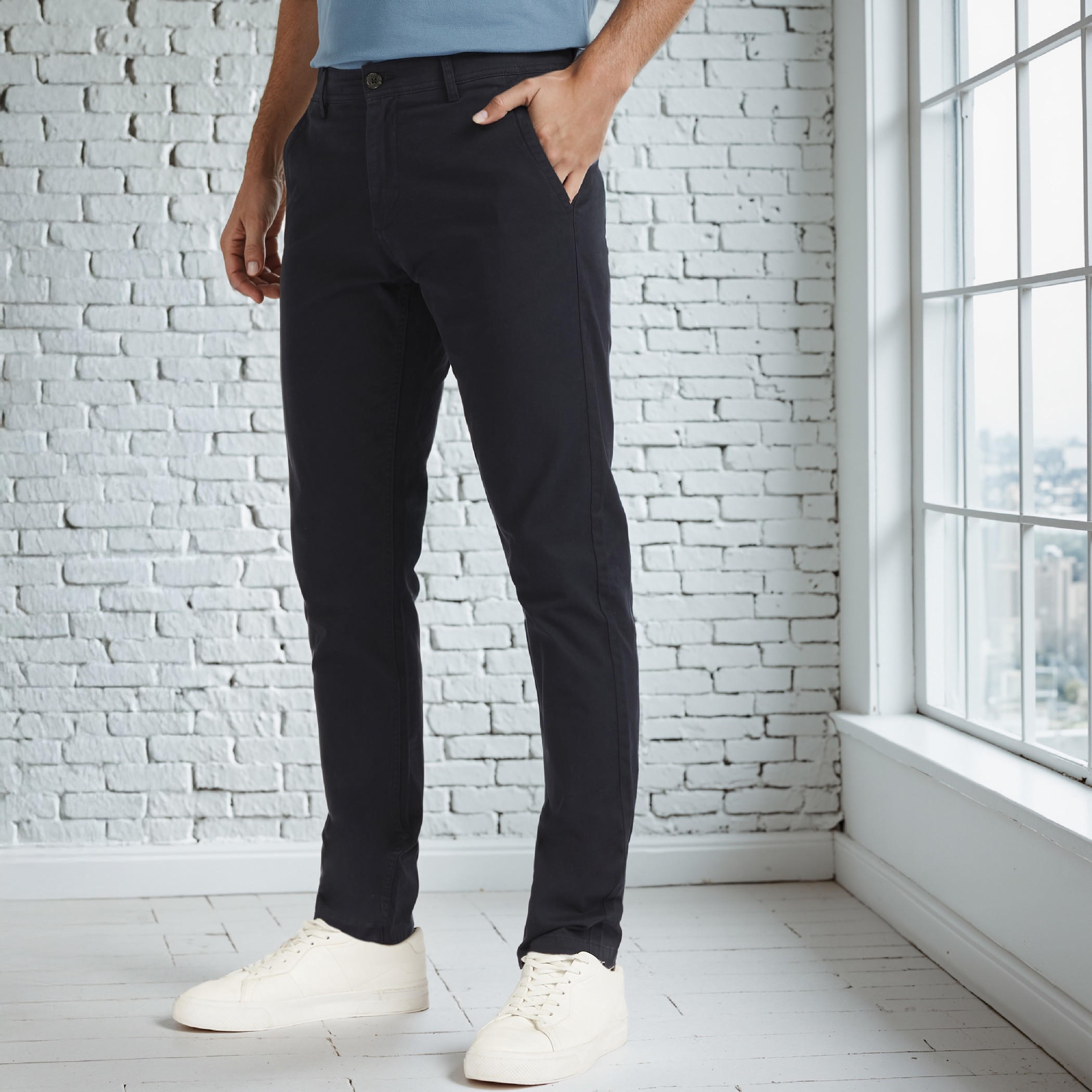 Slim Fit Chinos with Pockets and Button Closure-PROMO_SP_AE_2FOR99_110625-image-1