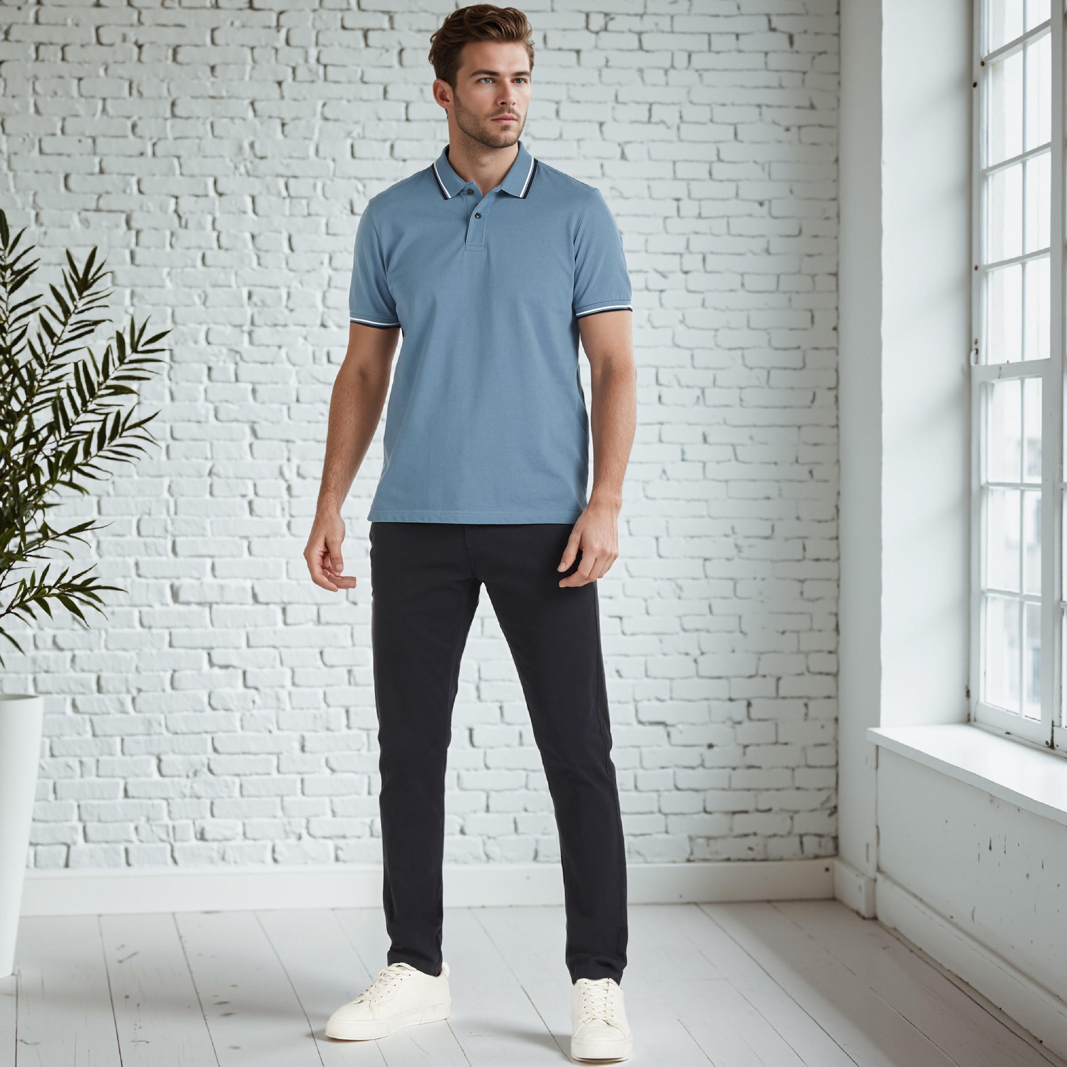 Slim Fit Chinos with Pockets and Button Closure-PROMO_SP_AE_2FOR99_110625-image-2