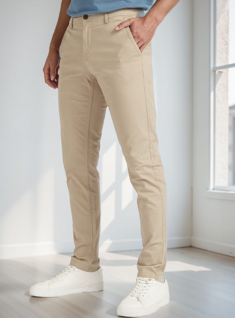 Slim Fit Chinos with Pockets and Button Closure-PROMO_SP_AE_2FOR99_110625-image-1
