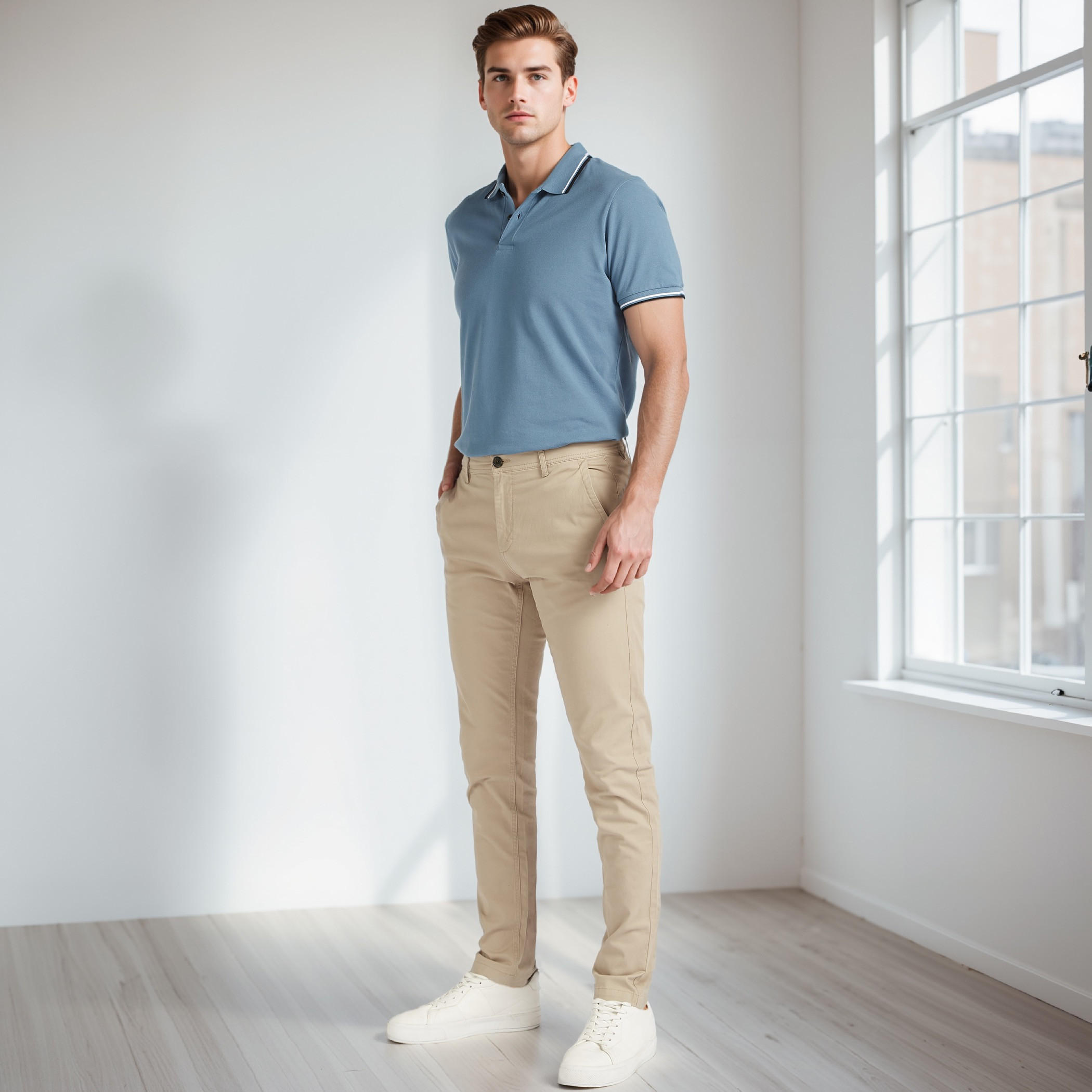Slim Fit Chinos with Pockets and Button Closure-PROMO_SP_SA_2FOR99_110625-image-2