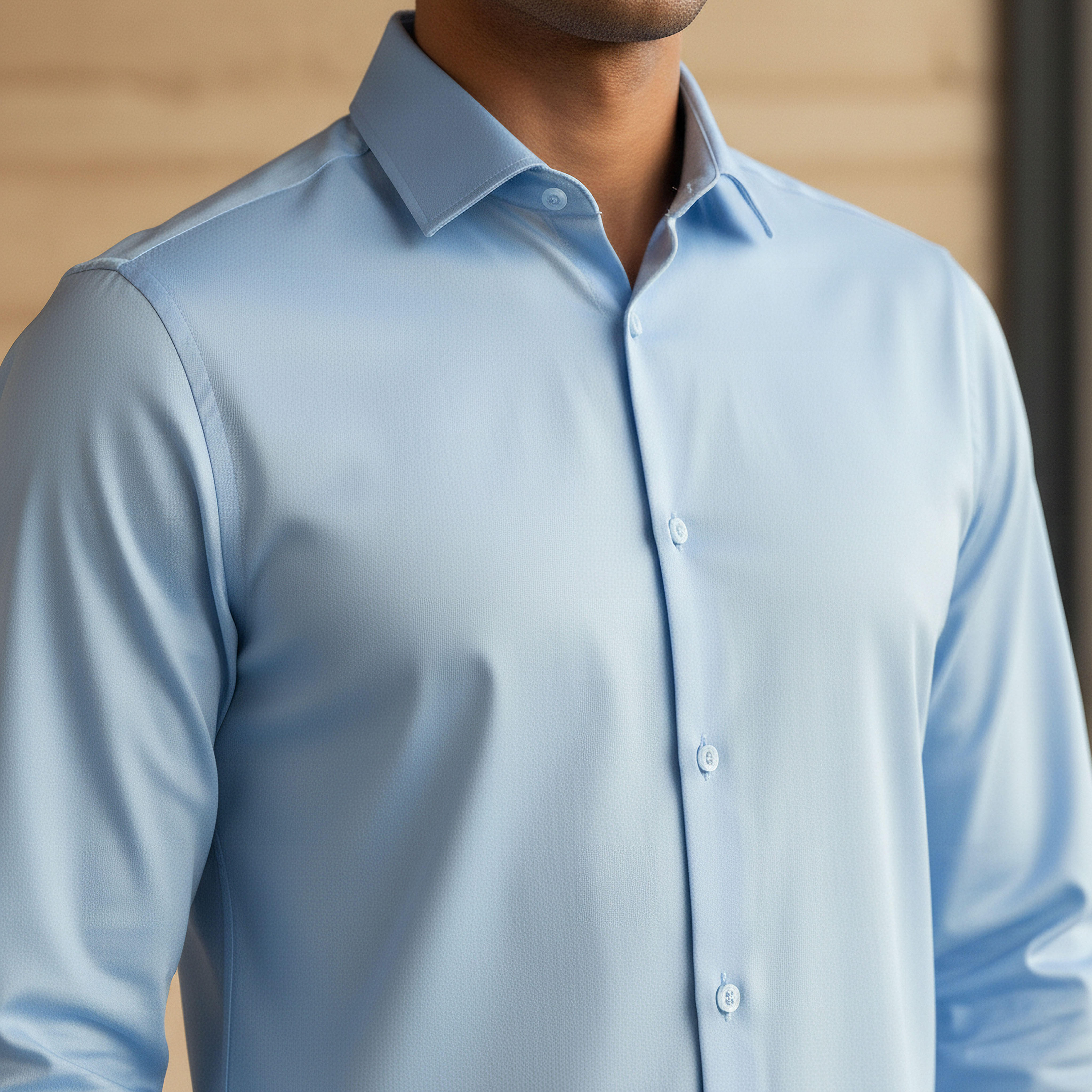 قميص بقصّة عادية وياقة عريضة وأكمام طويلة للرجال-men-clothing-shirts-image-4