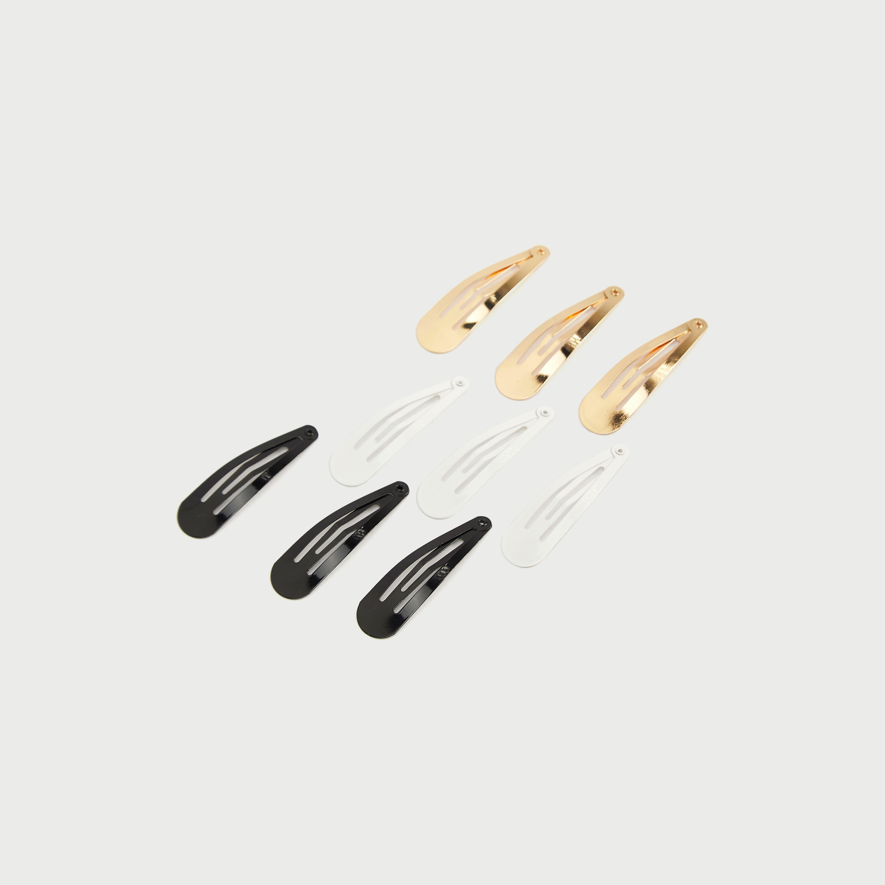 مشبك شعر ميتاليك  - طقم 9 قطع-women-hairaccessories-clips-image-3