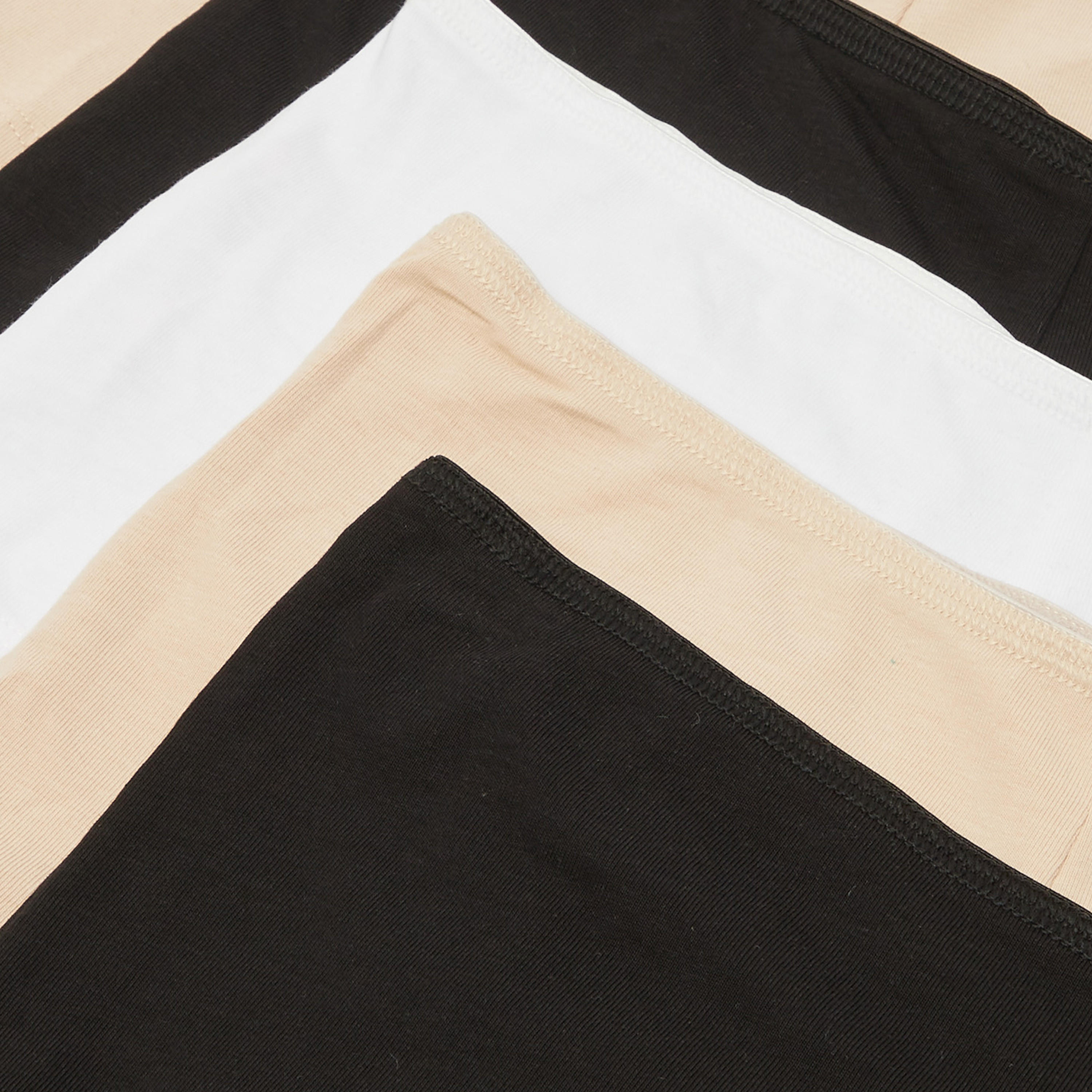 Set of 5 - Boyshorts with Elasticated Waistband and Antibacterial Protection-women-clothing-lingerie-panties-image-10