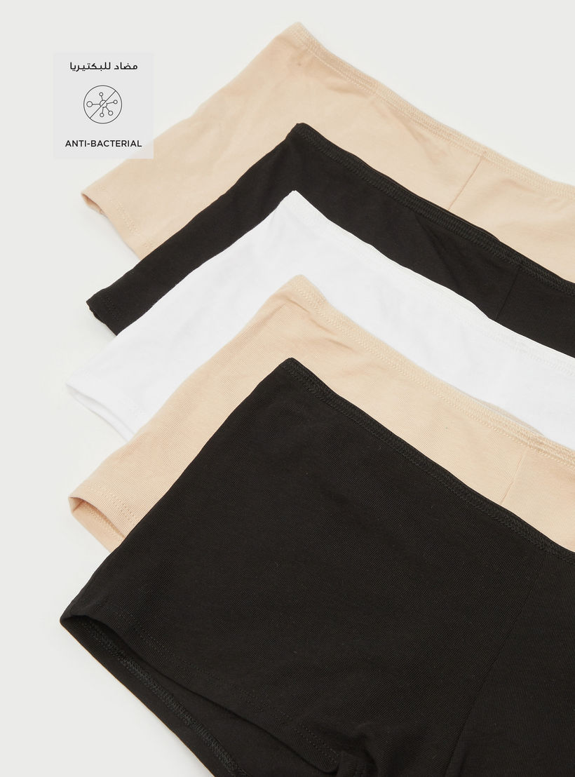 Set of 5 - Splash Intimates Boyshorts with Elasticated Waistband and Antibacterial Protection-CP_BESTPRICE_EXCLUSION-image-2
