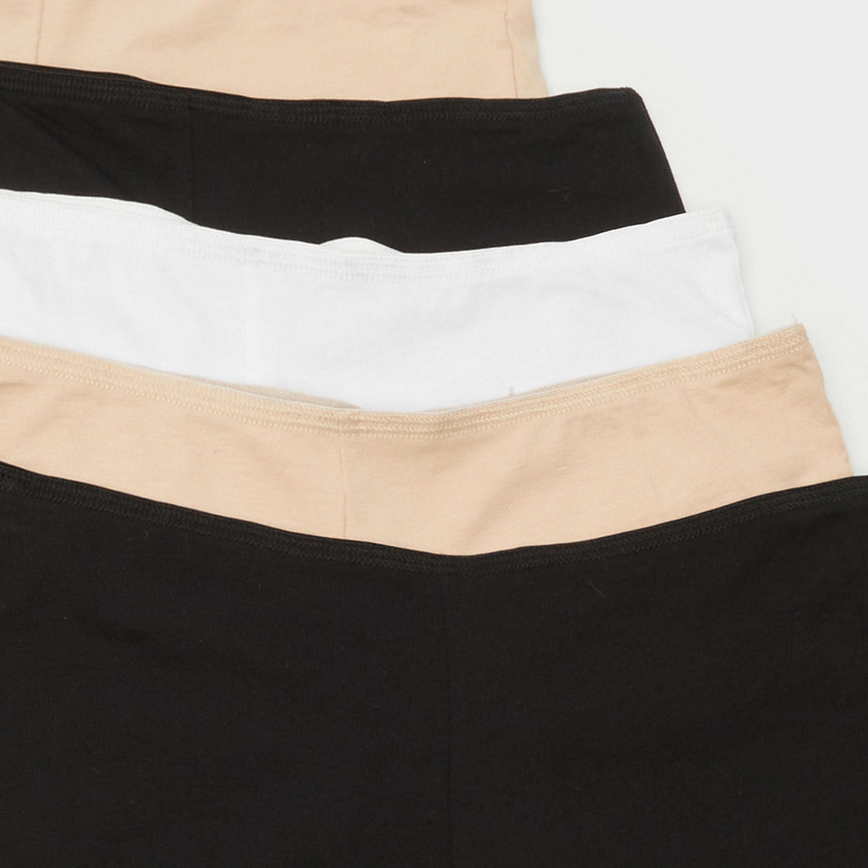 Set of 5 - Boyshorts with Elasticated Waistband and Antibacterial Protection-women-clothing-lingerie-panties-image-4