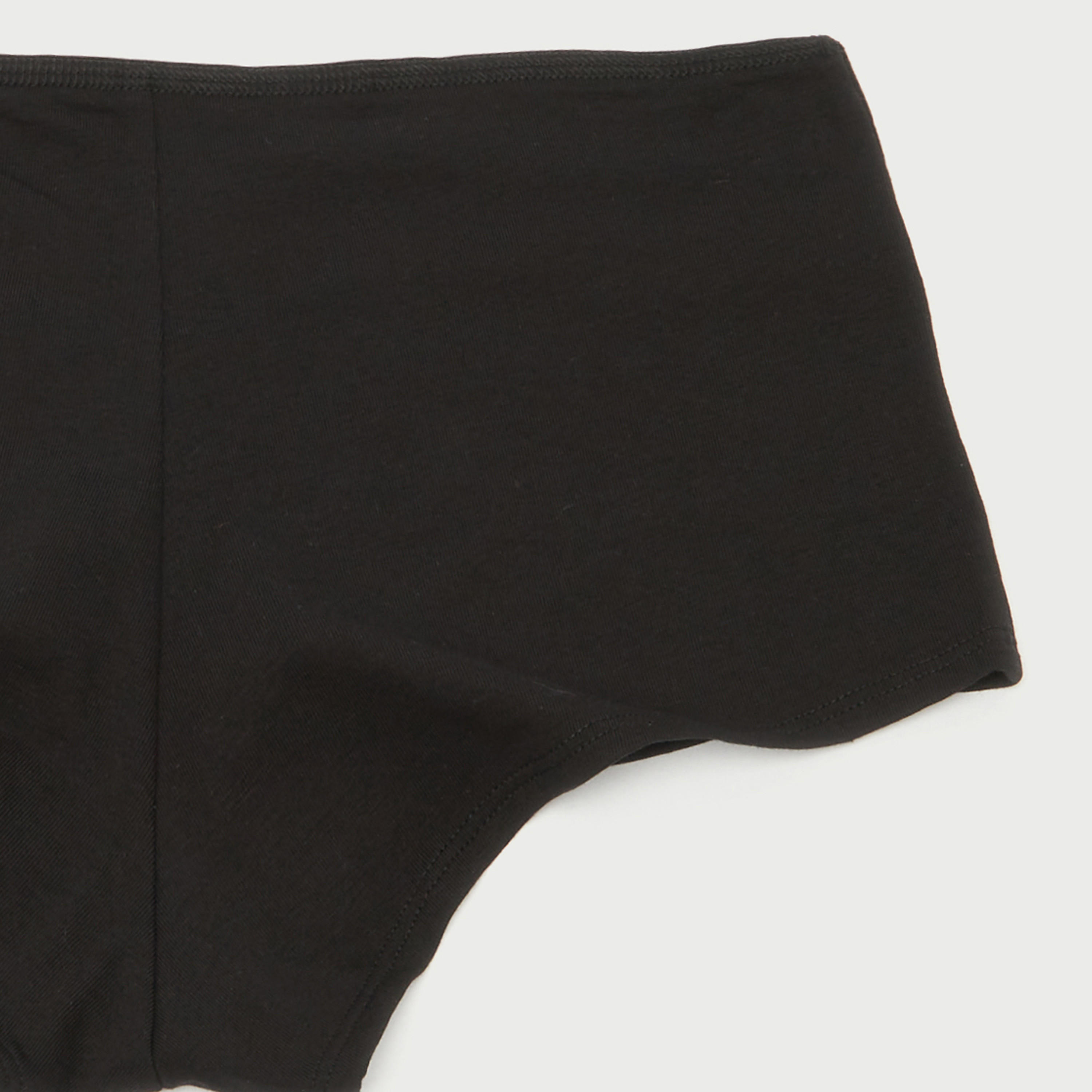 Set of 5 - Boyshorts with Elasticated Waistband and Antibacterial Protection-women-clothing-lingerie-panties-image-5