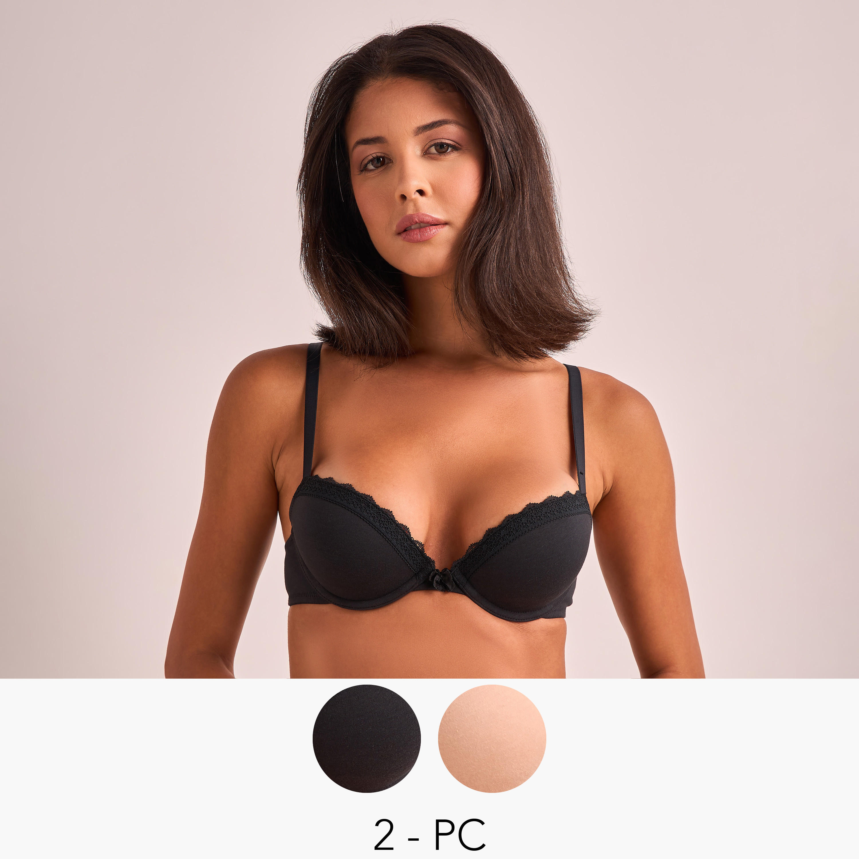 Splash Intimates 2-Pack Padded Plunge Bra with Antibacterial Protection-women-clothing-lingerie-bras-image-8