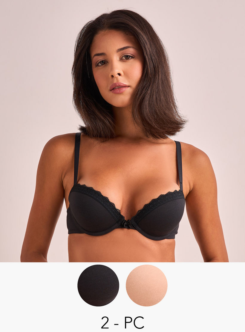 Splash Intimates 2-Pack Padded Plunge Bra with Antibacterial Protection-women-clothing-lingerie-bras-image-8