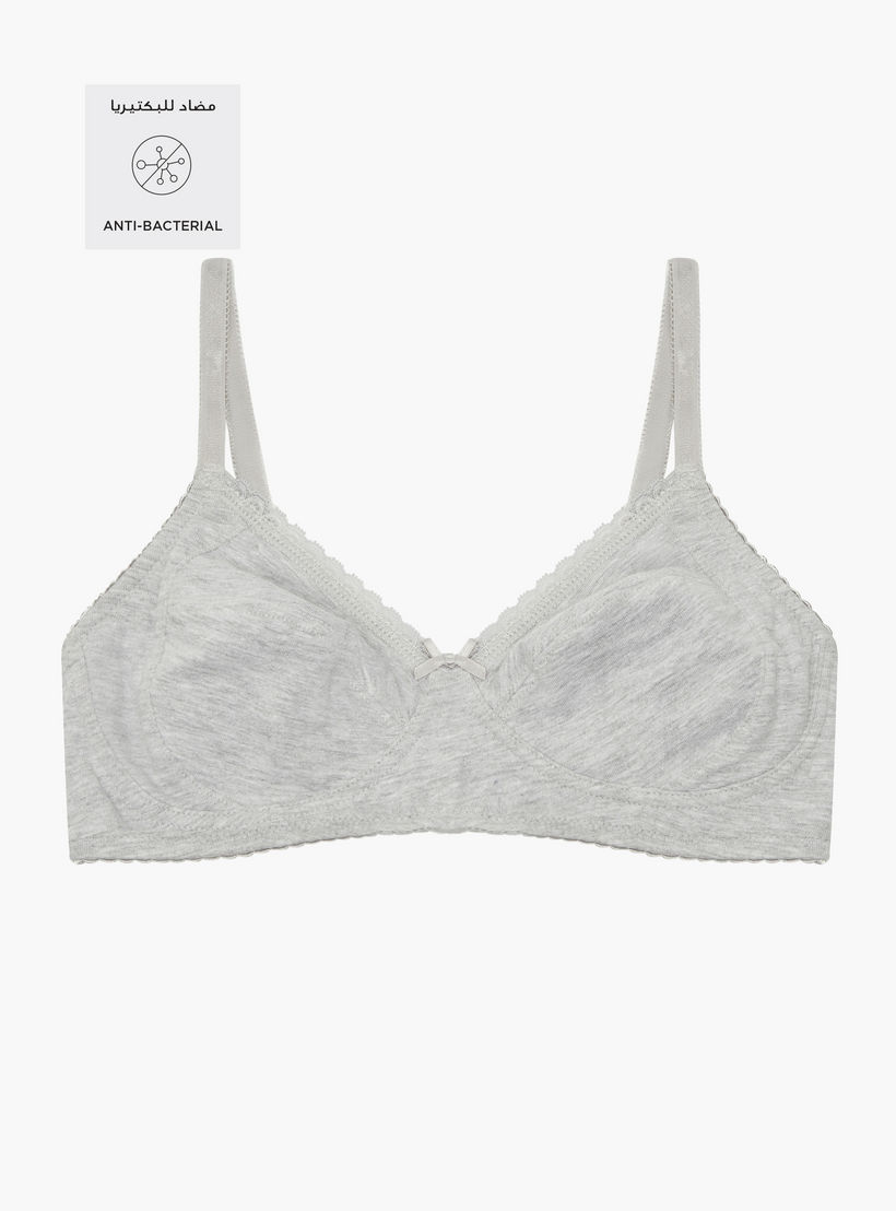Set of 2 - Bra with Lace Detail and Hook and Eye Closure-women-clothing-lingerie-bras-image-2