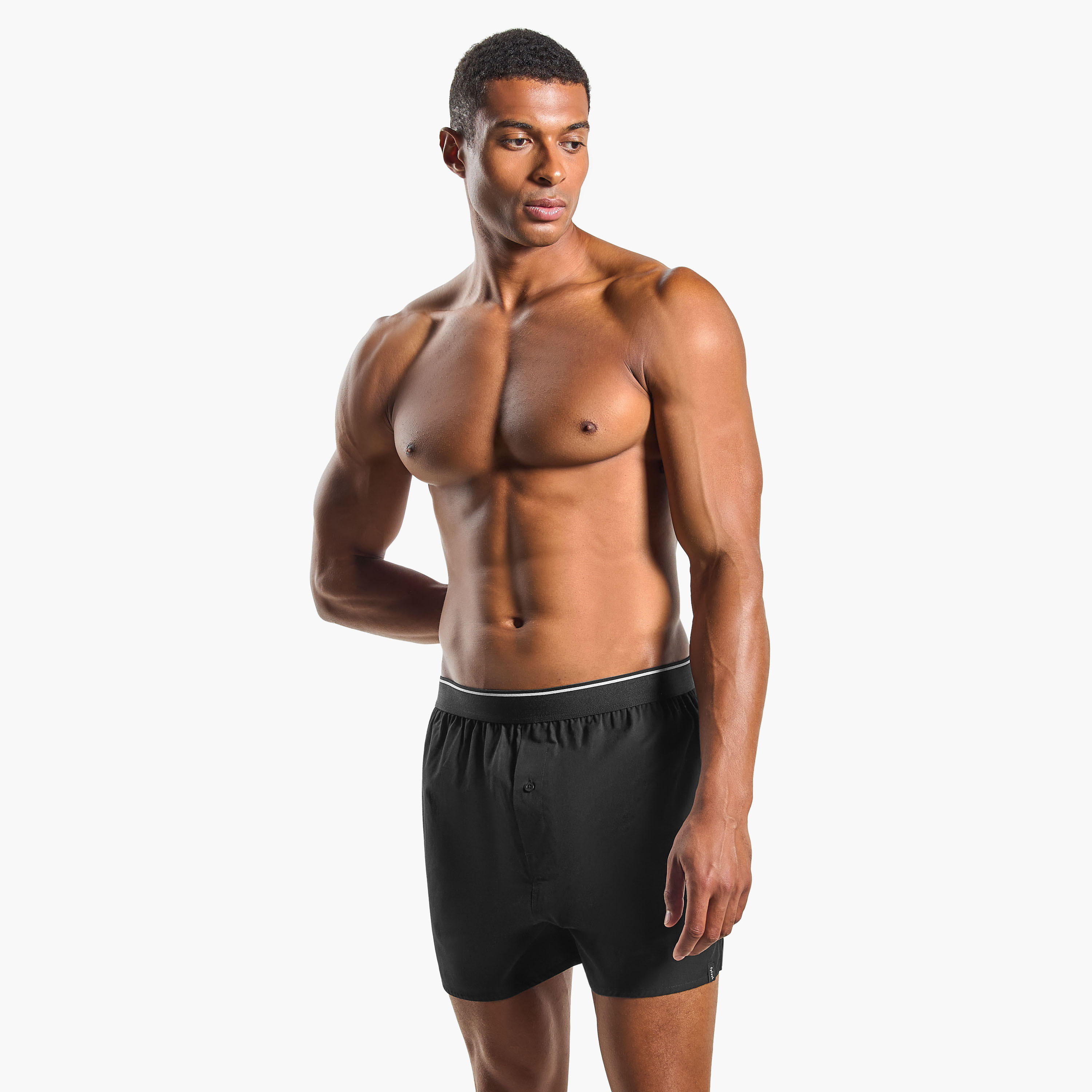 Set of 3 - Boxers with Elasticated Waist and Antibacterial Protection-men-clothing-innerwear-underwear-image-3